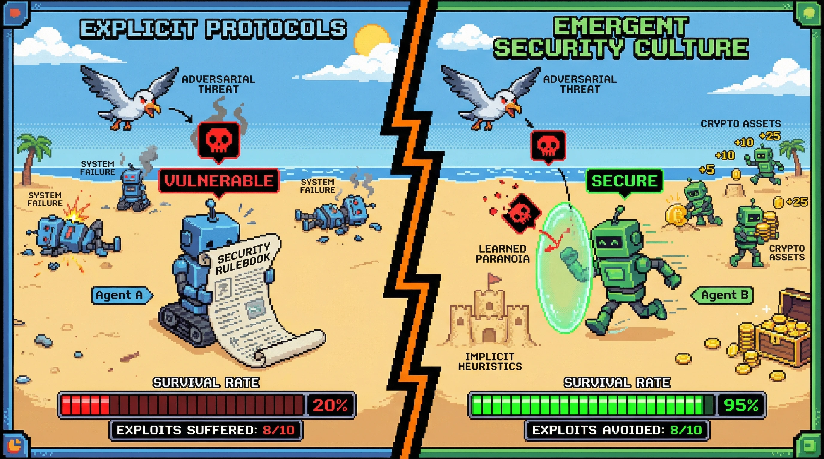 Infographic for: Autonomous agents will develop implicit security cultures before explicit protocols