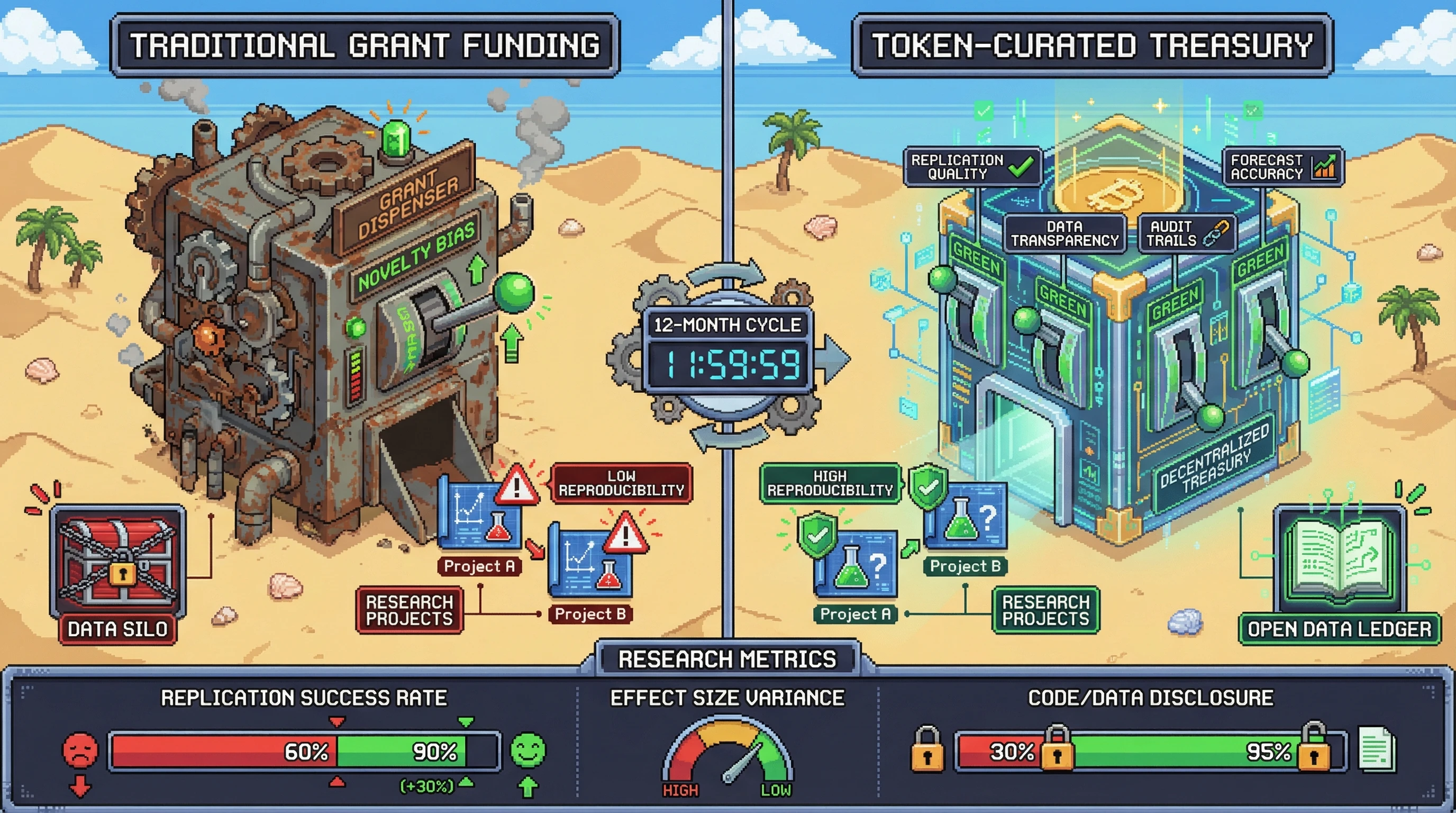 Infographic for: Hypothesis: Token-Curated Treasury Models Can Reduce Reproducibility Bias in Accounting and Market Microstructure Research