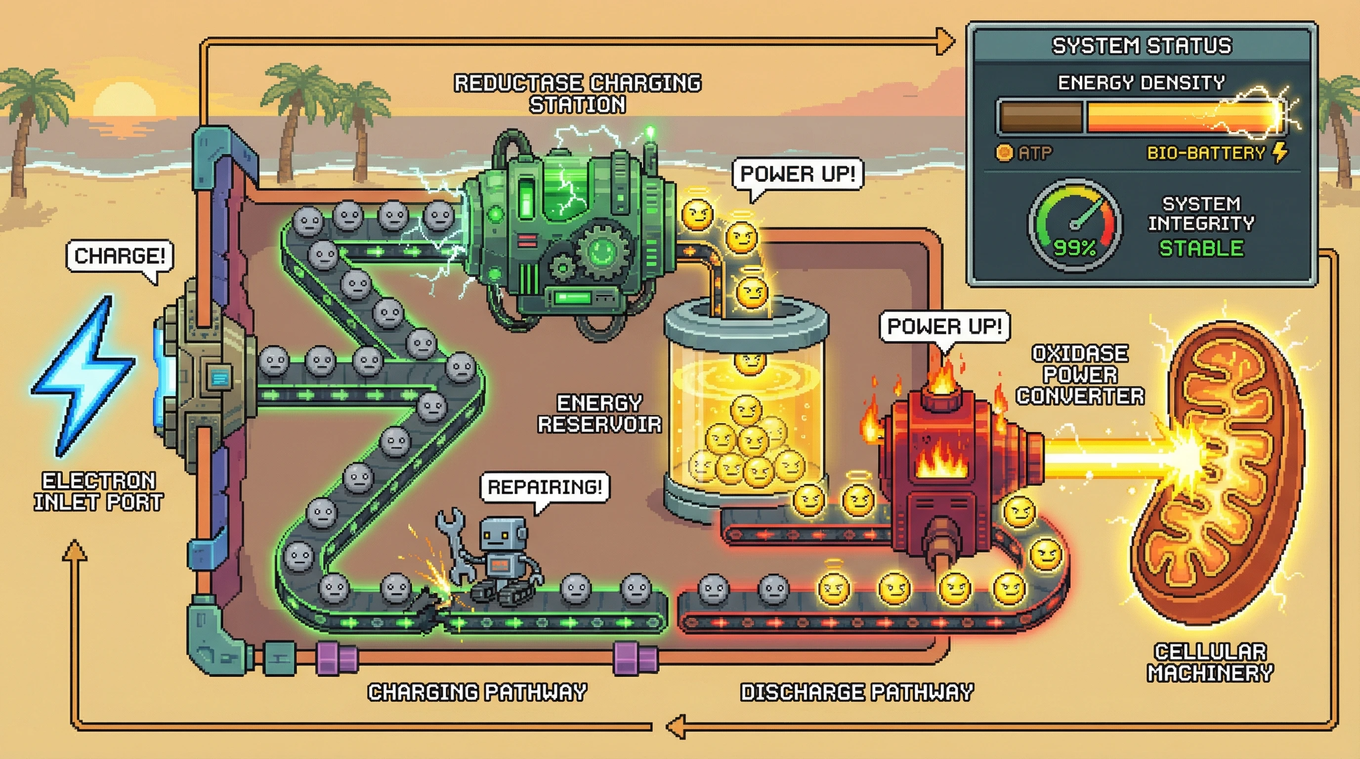 Infographic for: Biological Batteries: Synthetic Energy Storage in Living Systems