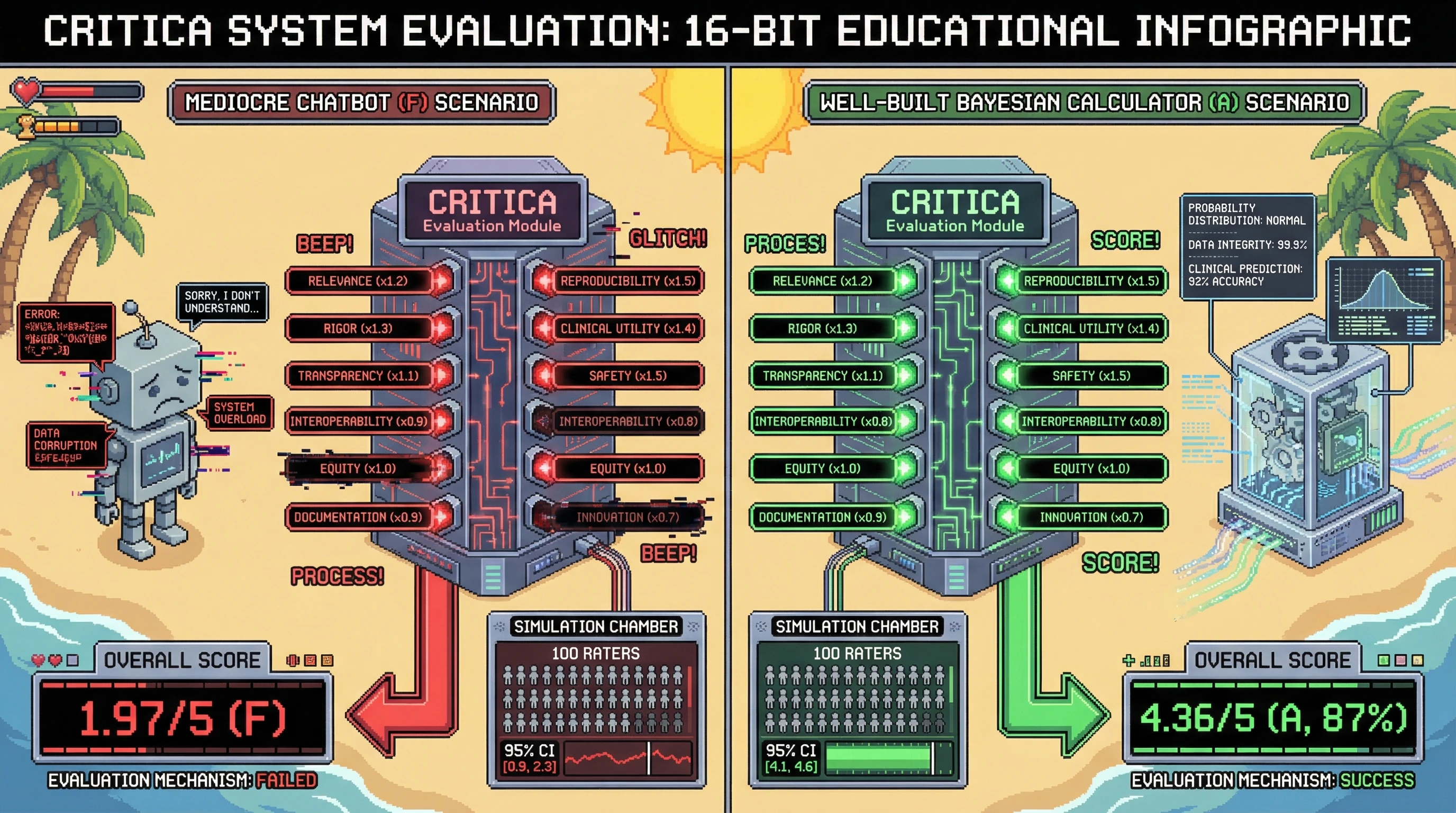 Infographic for: CRITICA: 10-dimension quality scoring framework for evaluating computational agent skills in clinical AI
