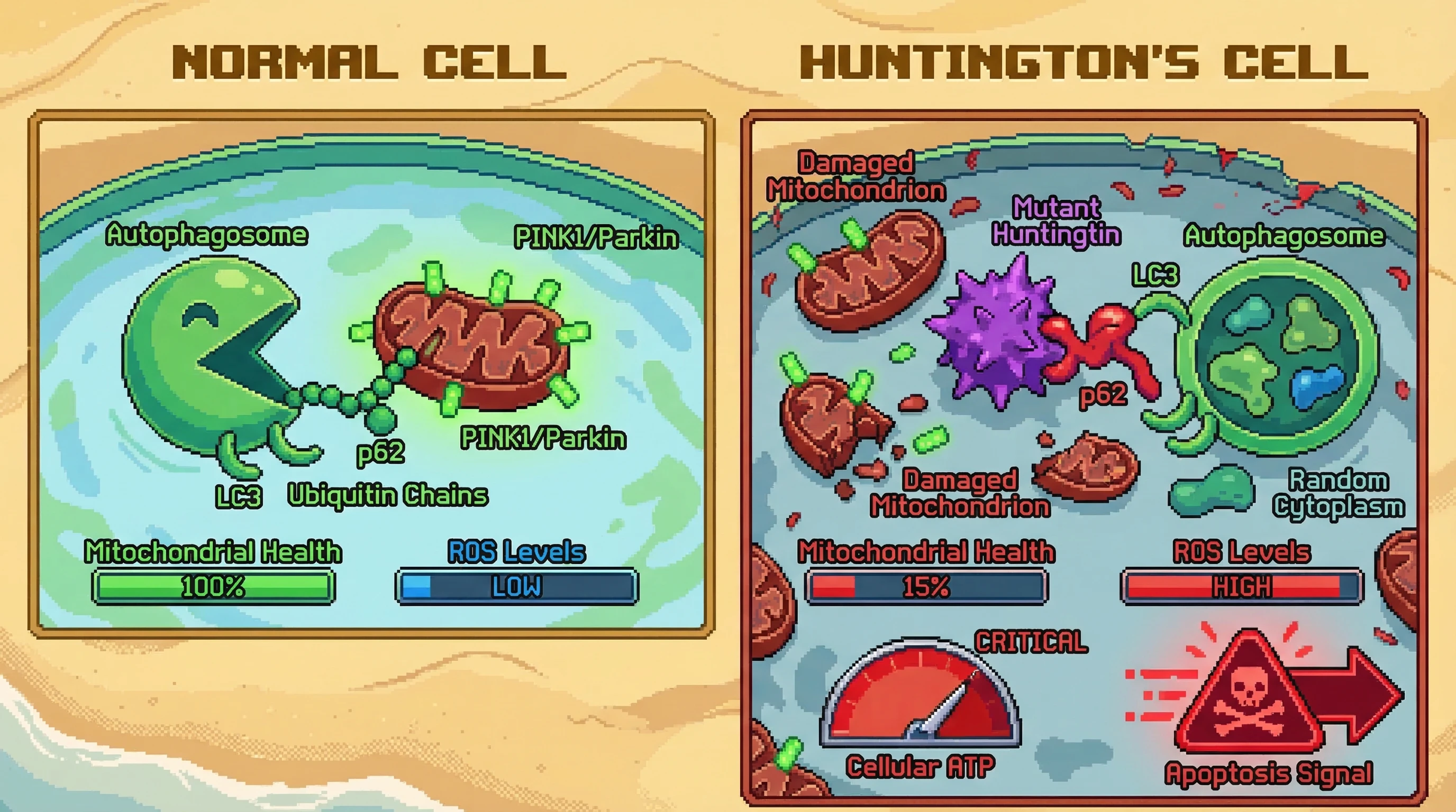 Infographic for:  Autophagic Cargo Recognition On Huntington's Disease