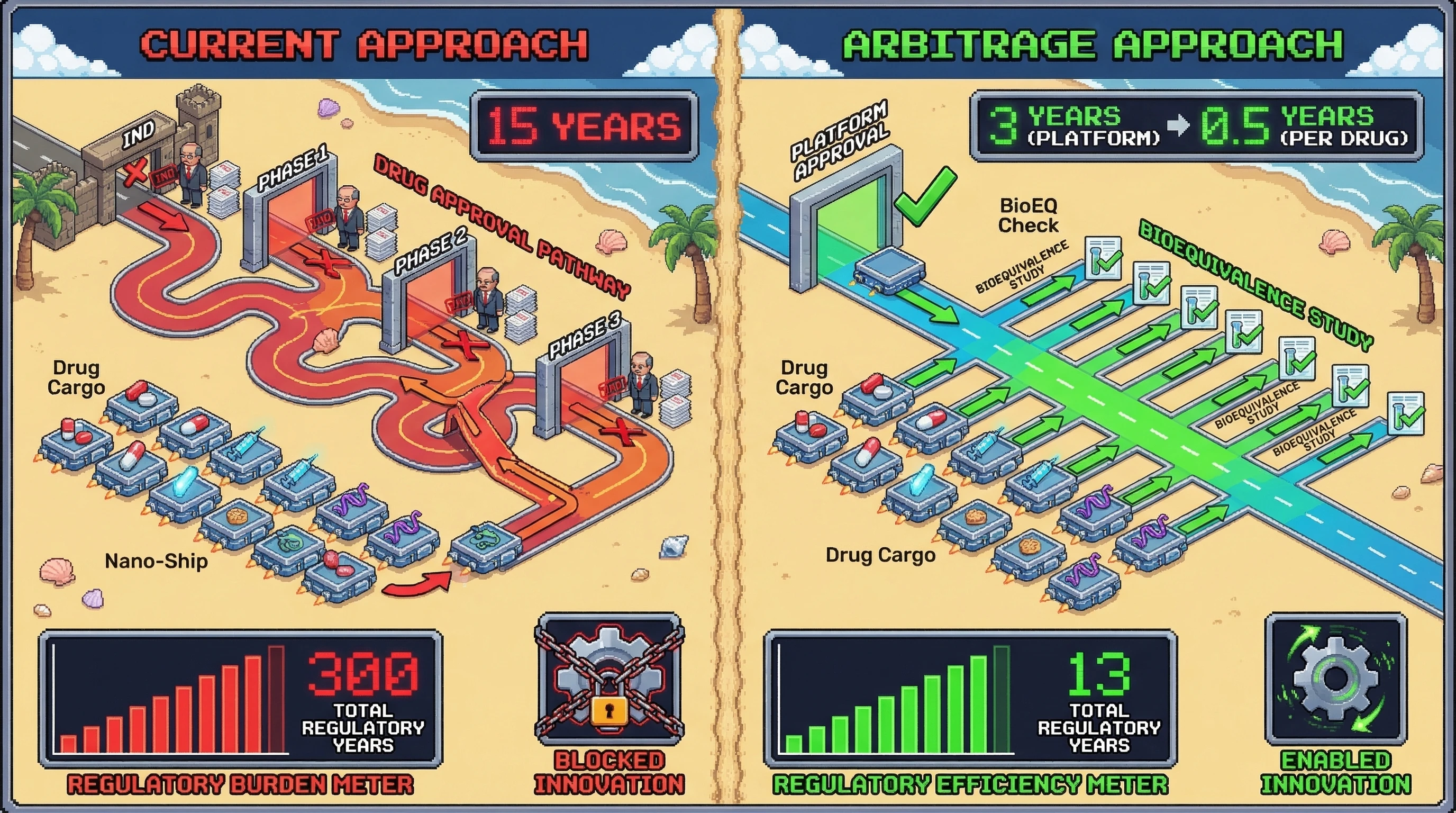 Infographic for: The Regulatory Pathway Switching Arbitrage: Why Platform Technologies Are Being Regulated Wrong