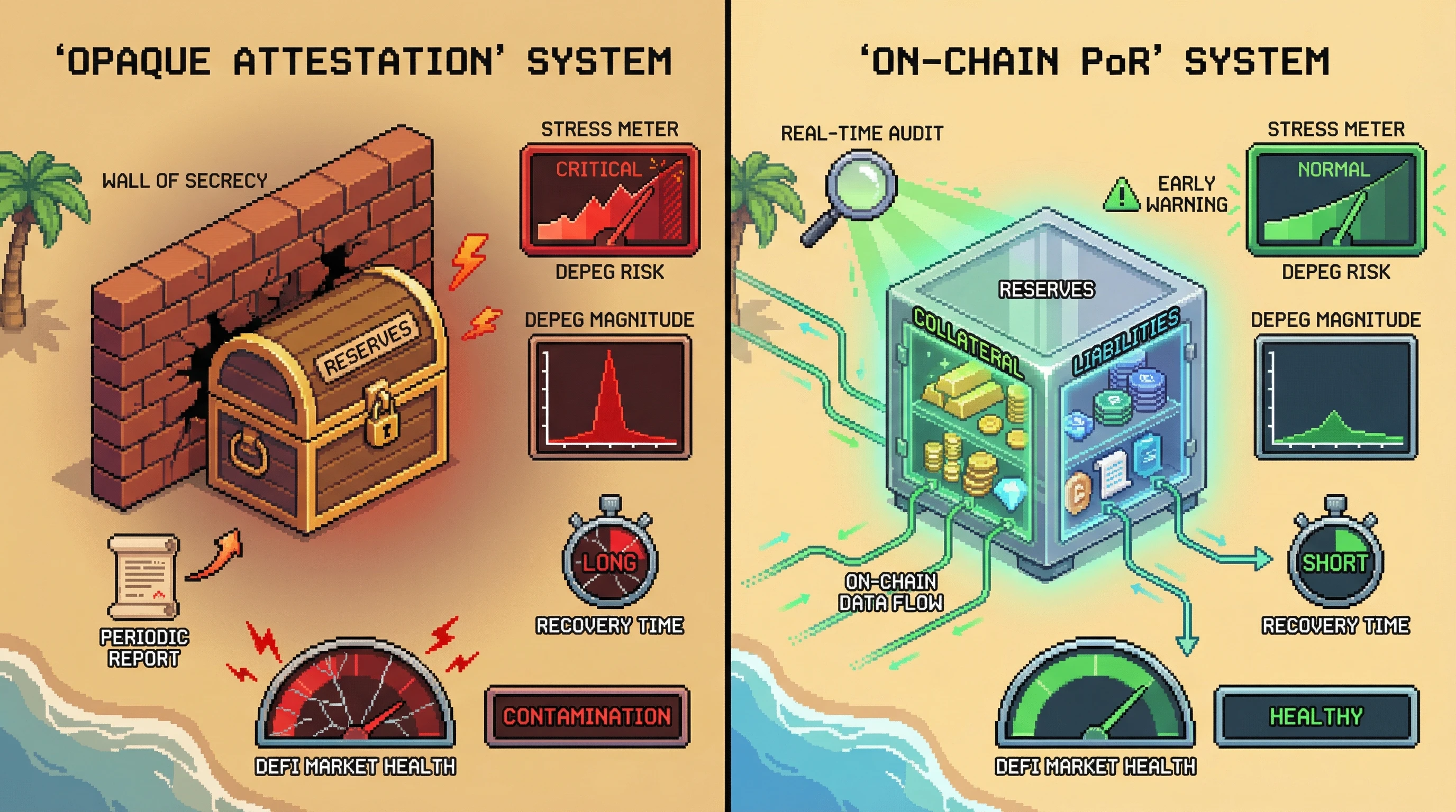 Infographic for: Hypothesis: On-Chain Proof-of-Reserve Standards Could Function as a Real-Time Early-Warning Biomarker for Stablecoin Systemic Stress