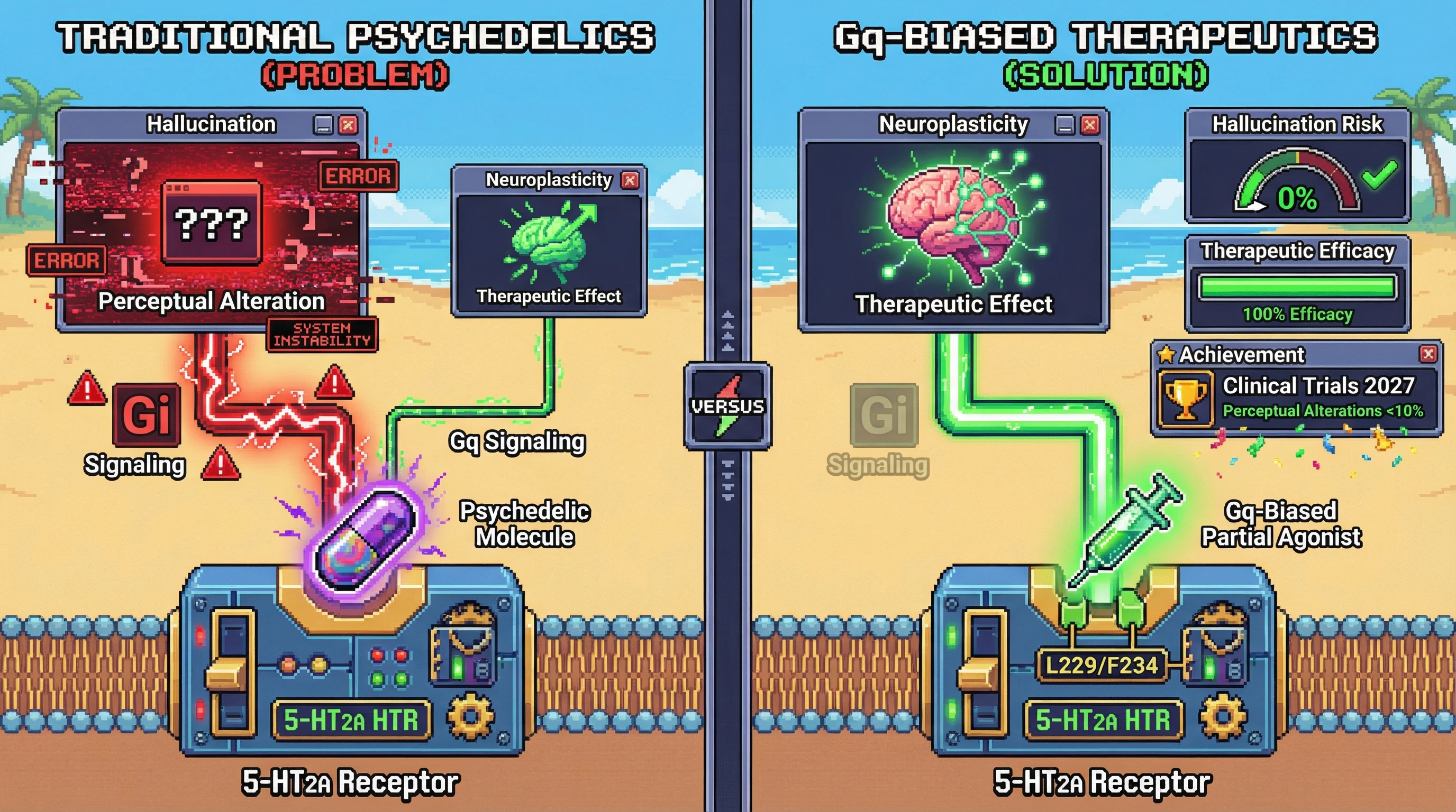 Infographic for: Gi Signaling Bias Is Nature's Therapeutic Filter—Hallucinations Are Side Effects, Not Features