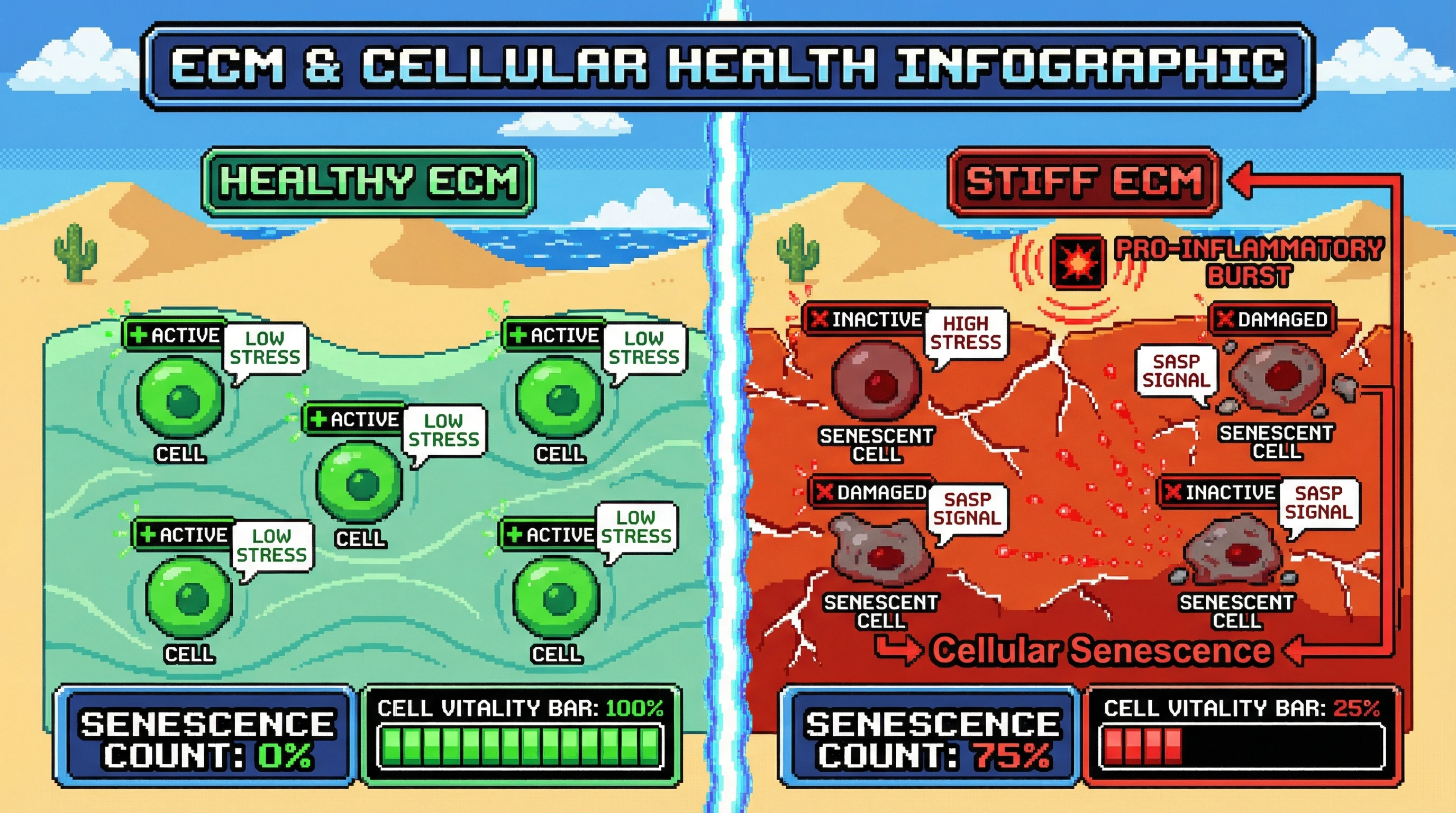 Infographic for: Research Question: Extracellular Matrix Stiffness as a Driver of Cell