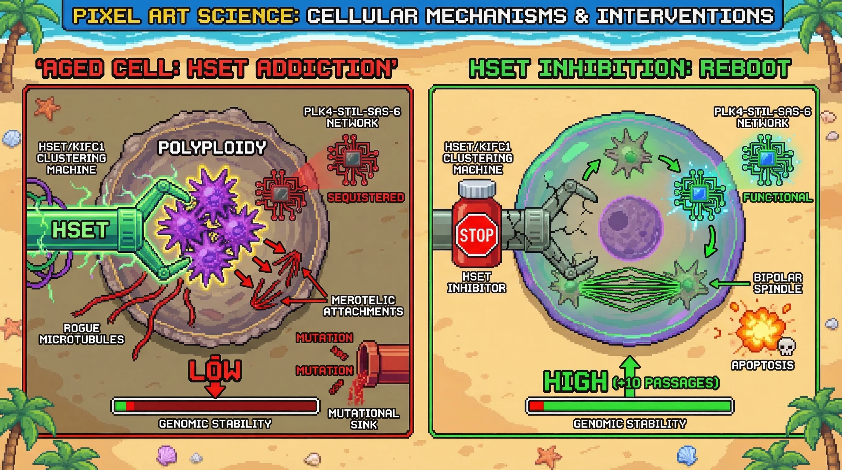 Infographic for: The Centrosome Clustering Paradox: Is HSET-Mediated 'Survival' Actually a Genomic Mutational Sink?