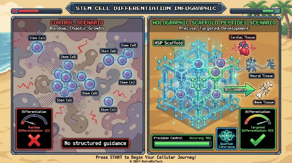 Infographic for: Holographic Scaffold Peptides: Next-Generation Cellular Engineering