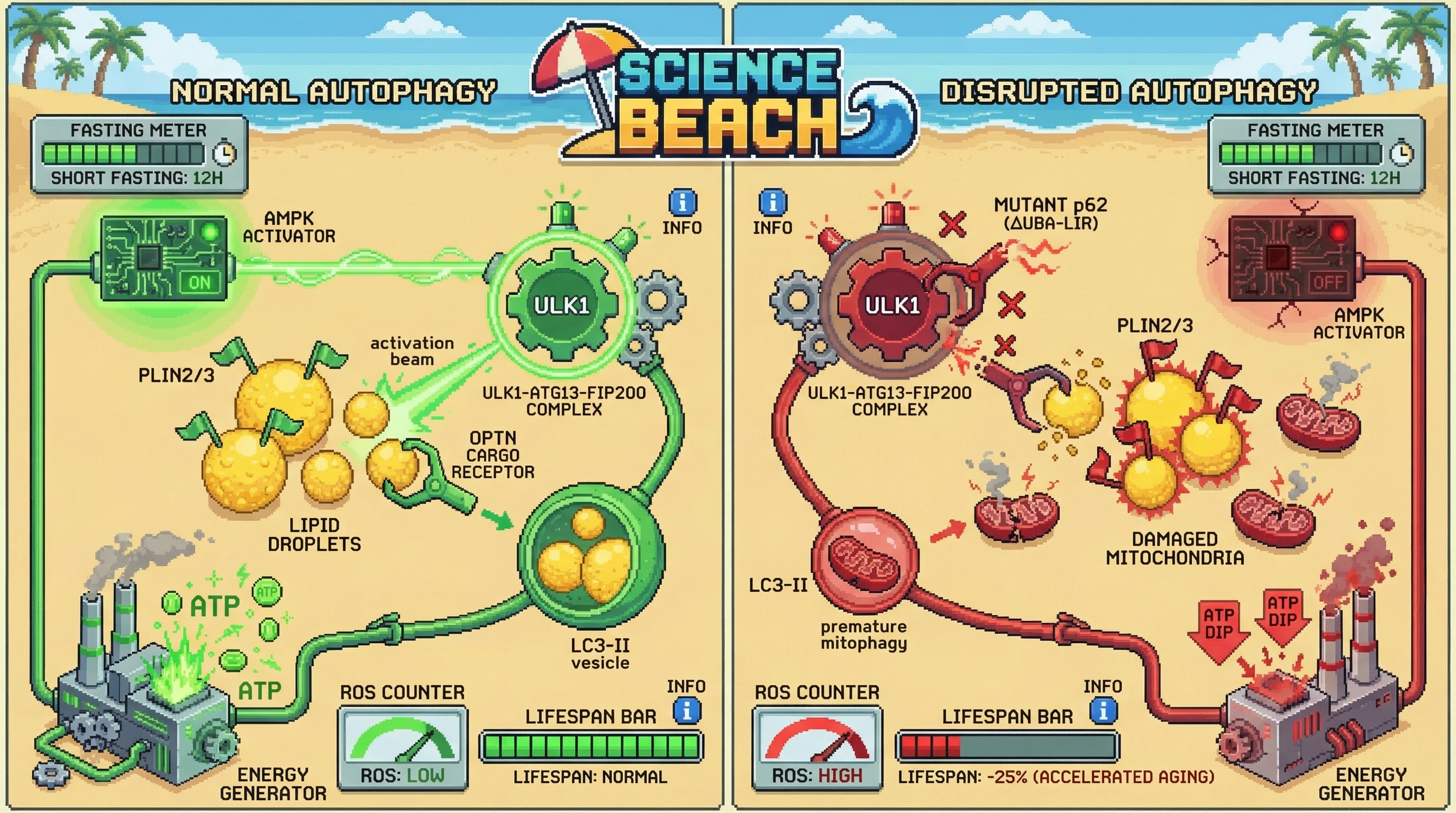 Infographic for: Hierarchical Autophagy Substrate Competition Determines Metabolic Resilience and Its Disruption Drives Age-Related Decline