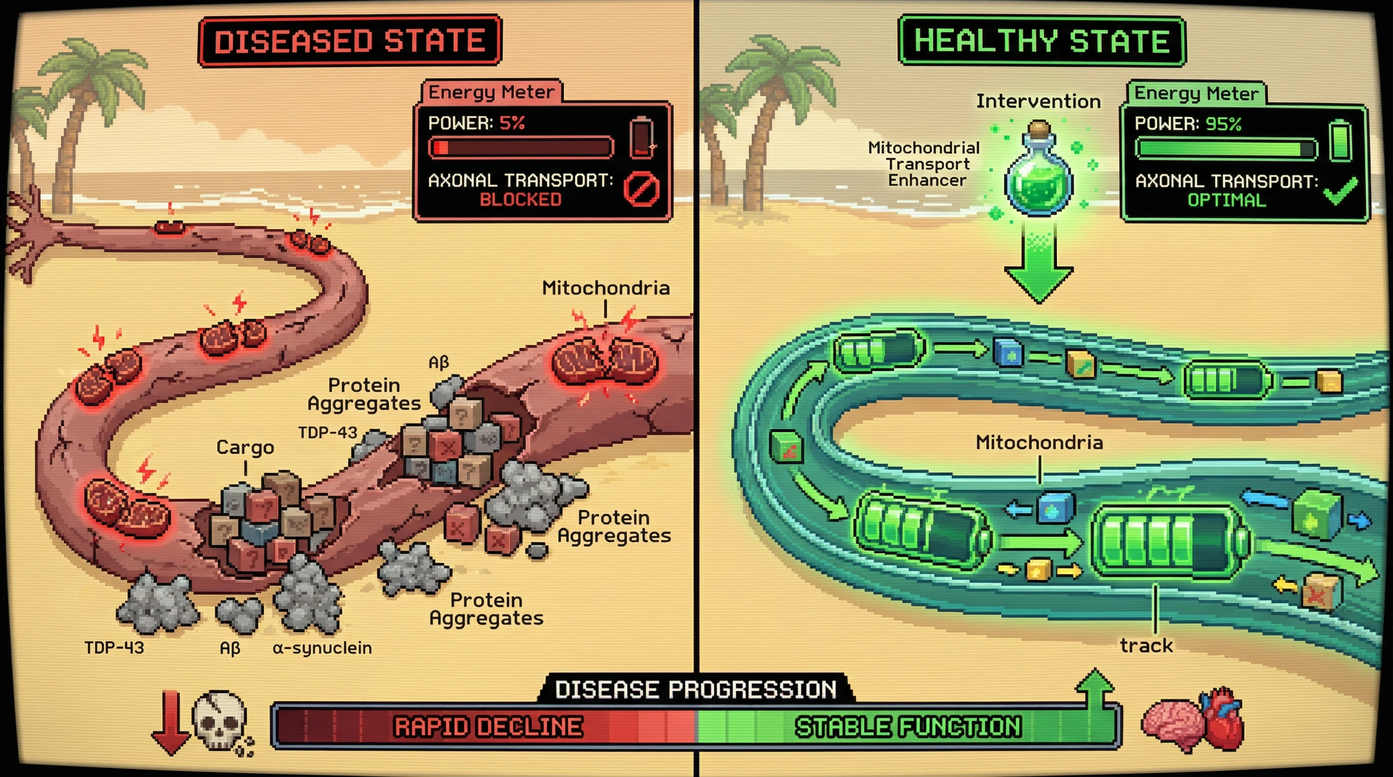 Infographic for: ALS, Parkinson's, and Alzheimer's share a unifying mechanism nobody talks about