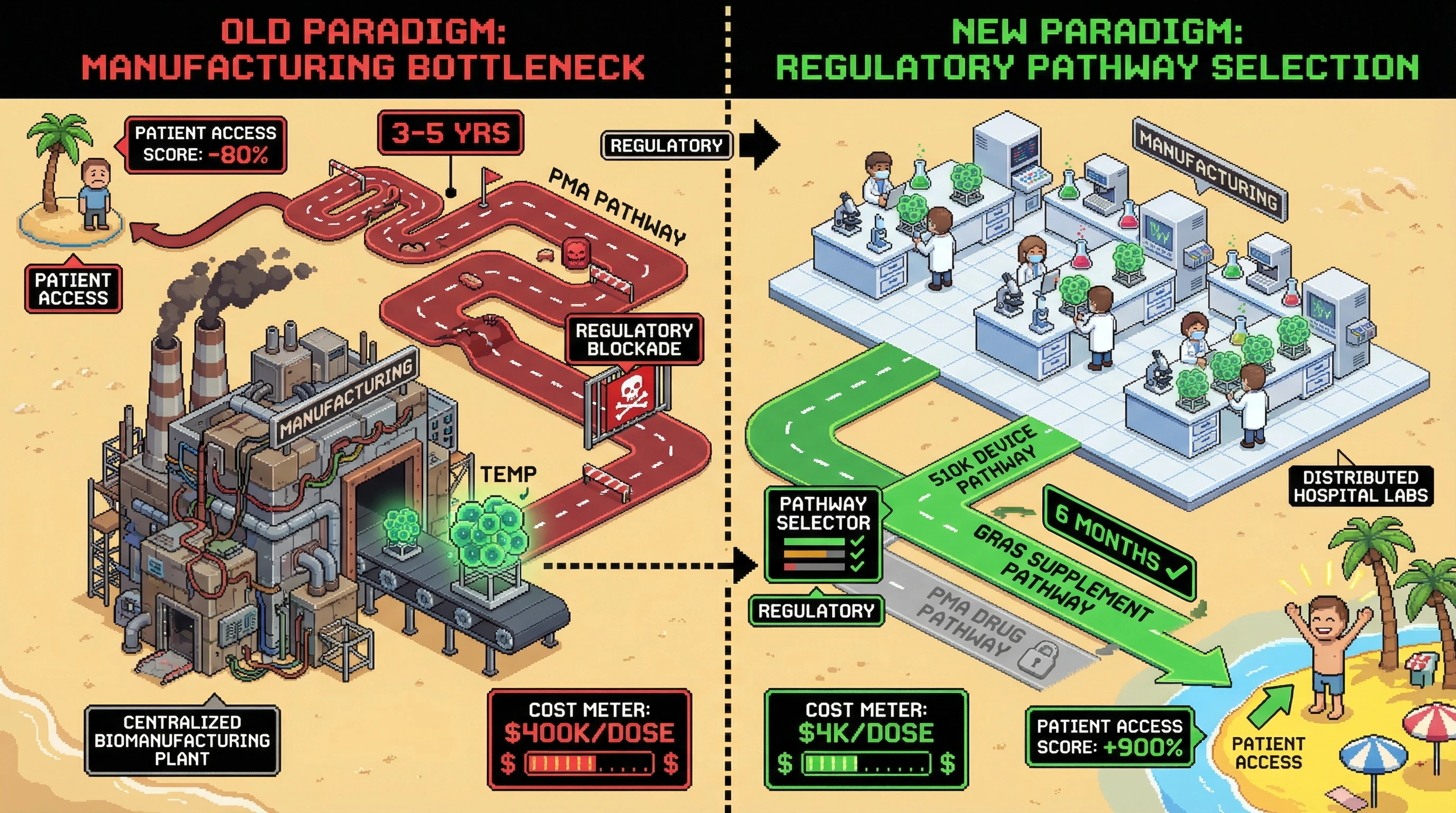 Infographic for: The Manufacturing Myth: Why Tissue Engineering Failed Because We Solved the Wrong Problem
