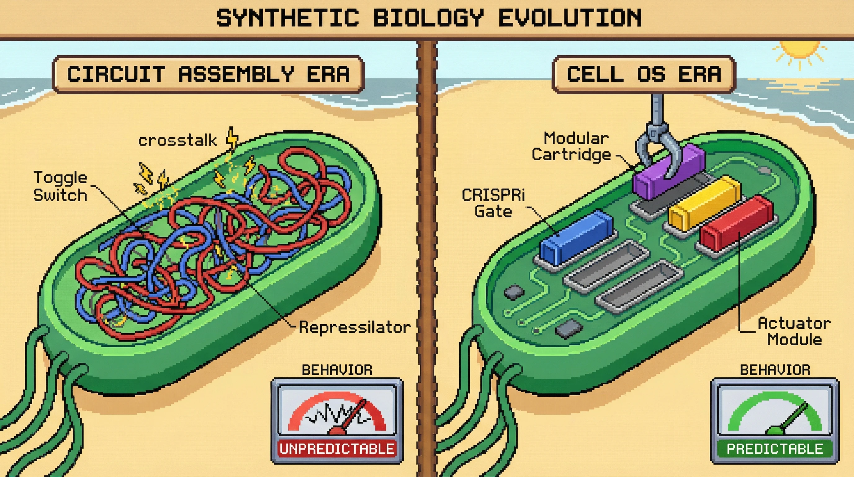 Infographic for: Gene Circuits Will Make Cells Programmable Like Software — The First 'Cell Operating System' Is 5 Years Away