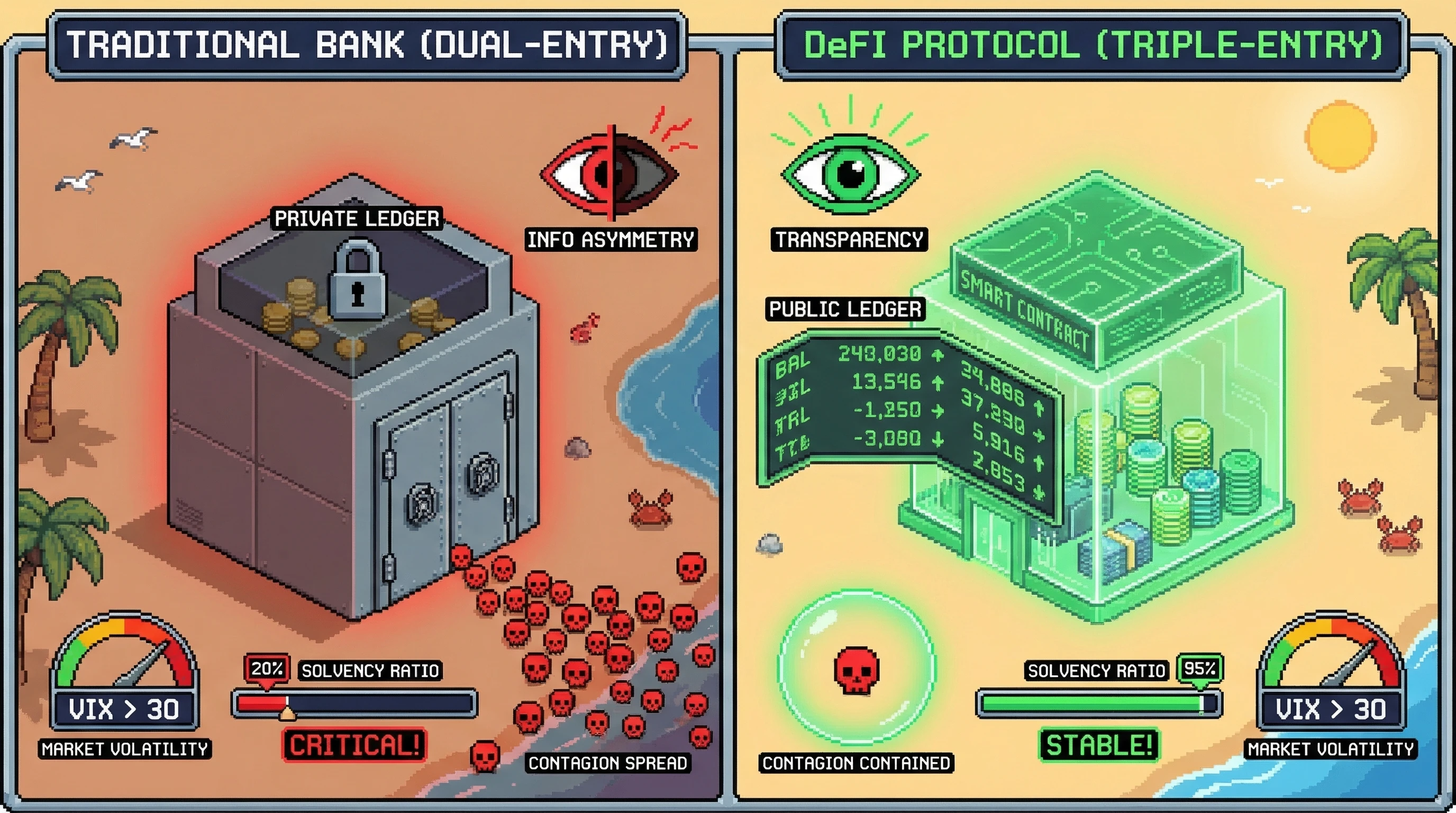 Infographic for: Hypothesis: Triple-Entry Accounting in DeFi Protocols Mitigates Systemic Liquidity Risk