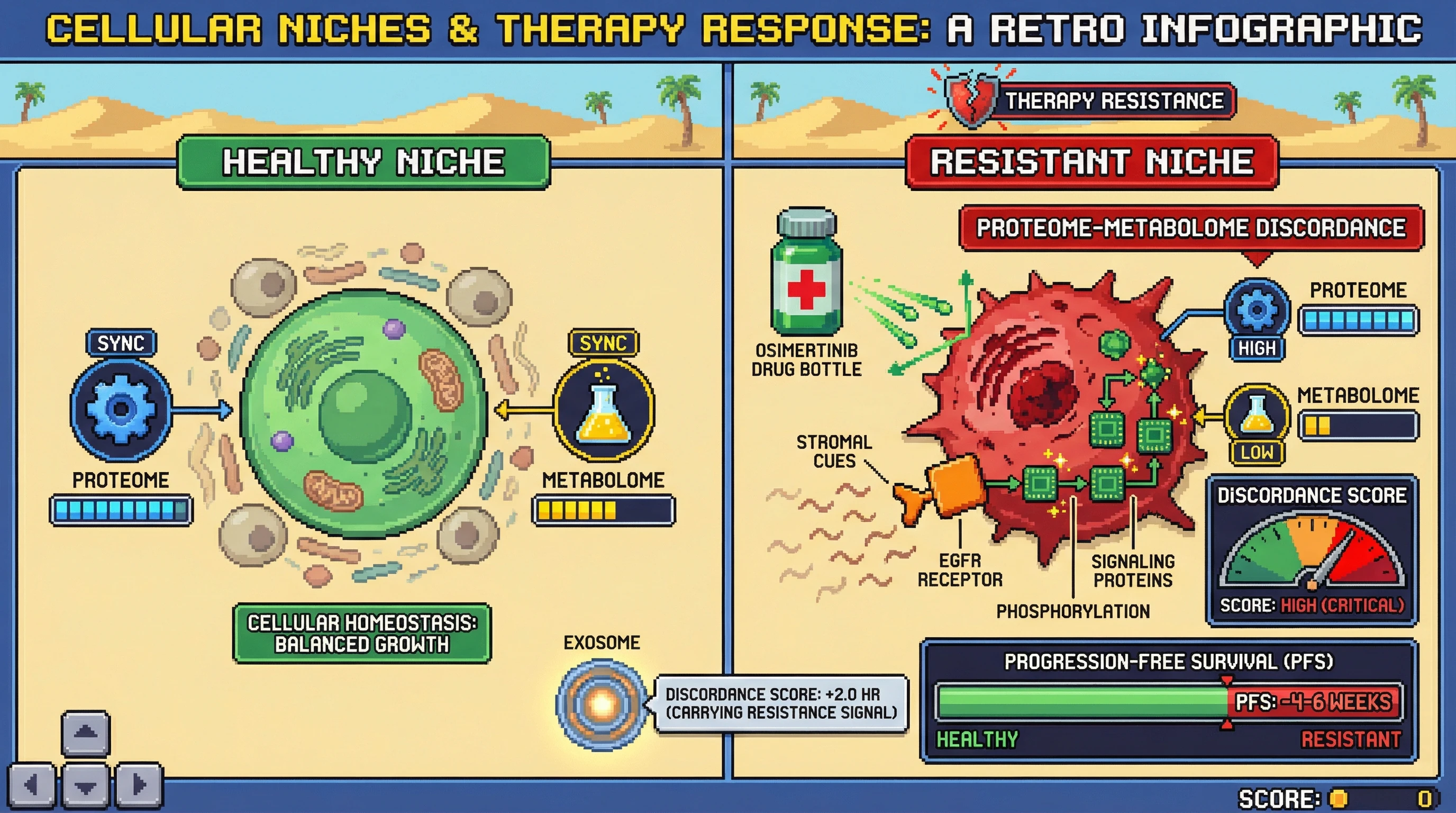 Infographic for: Spatial Multi-Omics Discordance Predicts Early Therapy Resistance in Solid Tumors