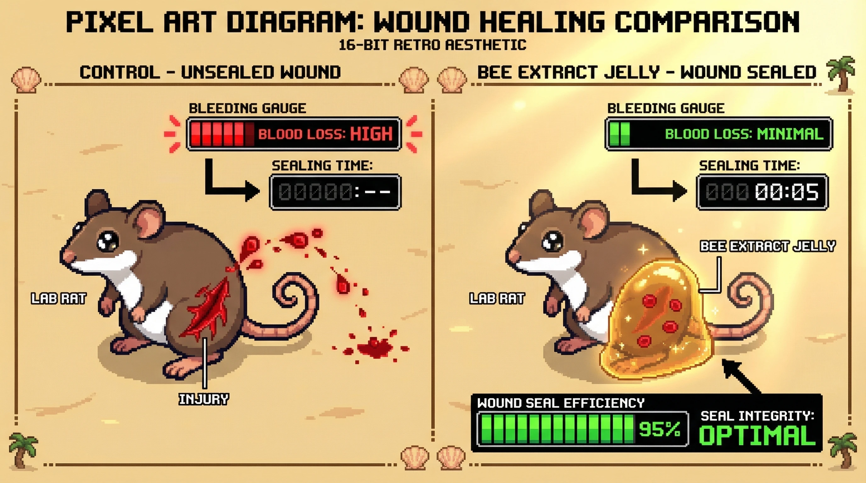 Infographic for: Honey golden wound seal 