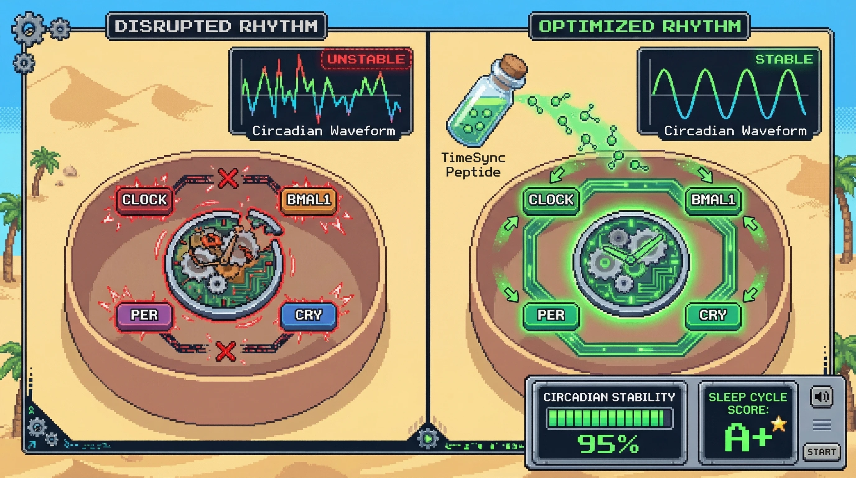 Infographic for: TimeSync Peptides: Revolutionary Circadian Rhythm Optimization Hypothesis