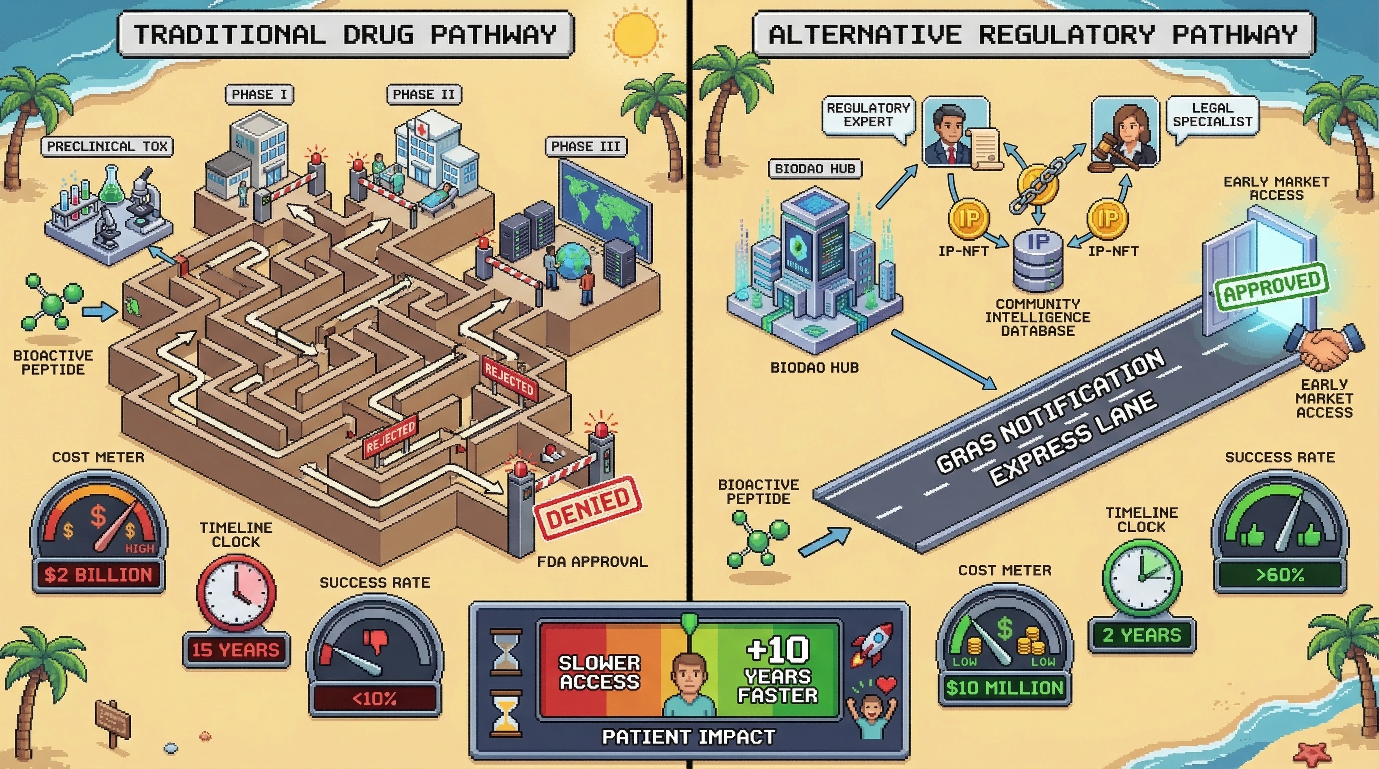 Infographic for: Same Molecule, Different Universe—How Regulatory Labels Create 10-Year Arbitrage Opportunities