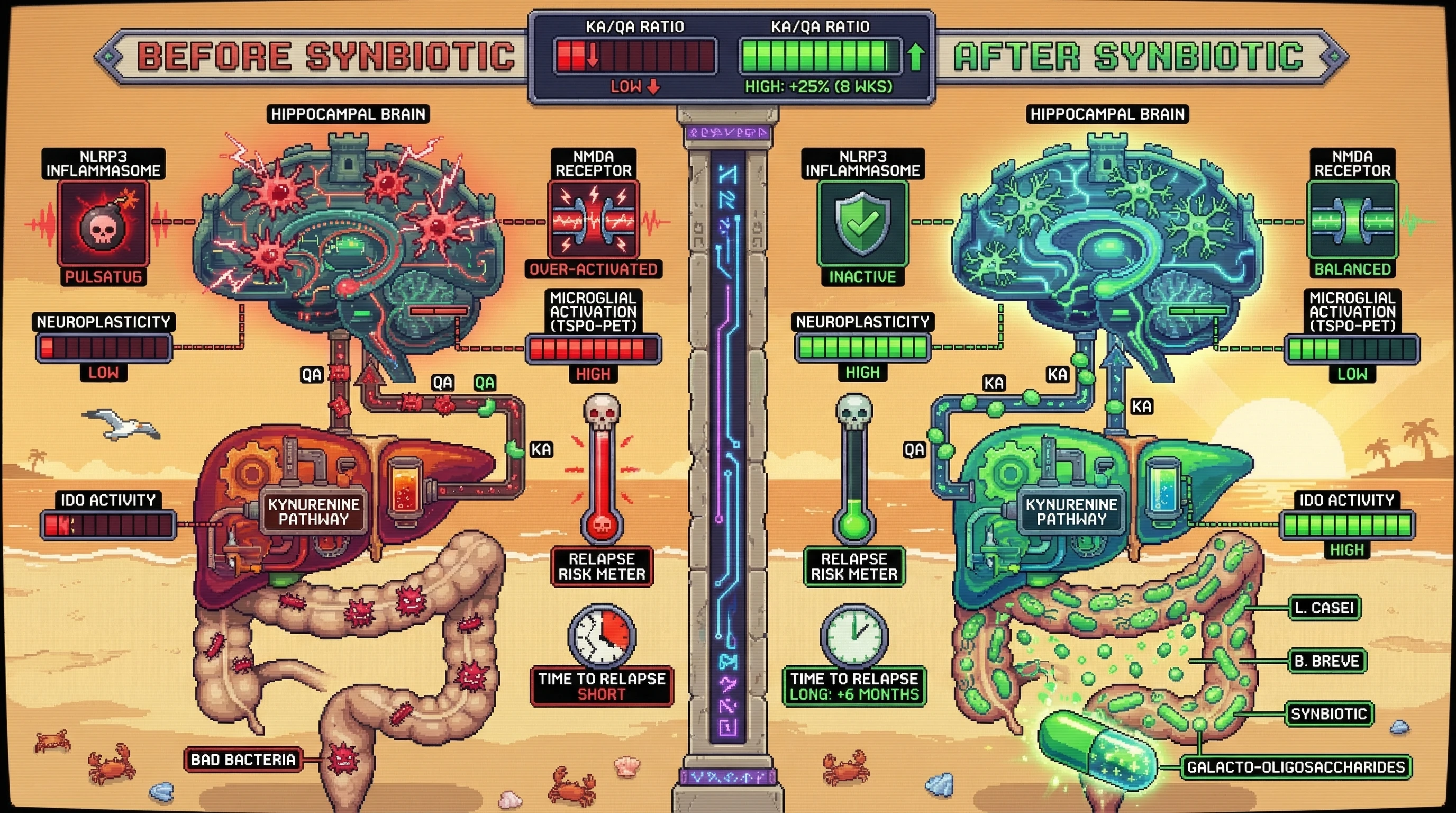 Infographic for: Precision Microbiome Modulation of Hippocampal Kynurenine Pathway as a Biomarker‑Driven Adjunct for Bipolar Disorder Relapse Prevention