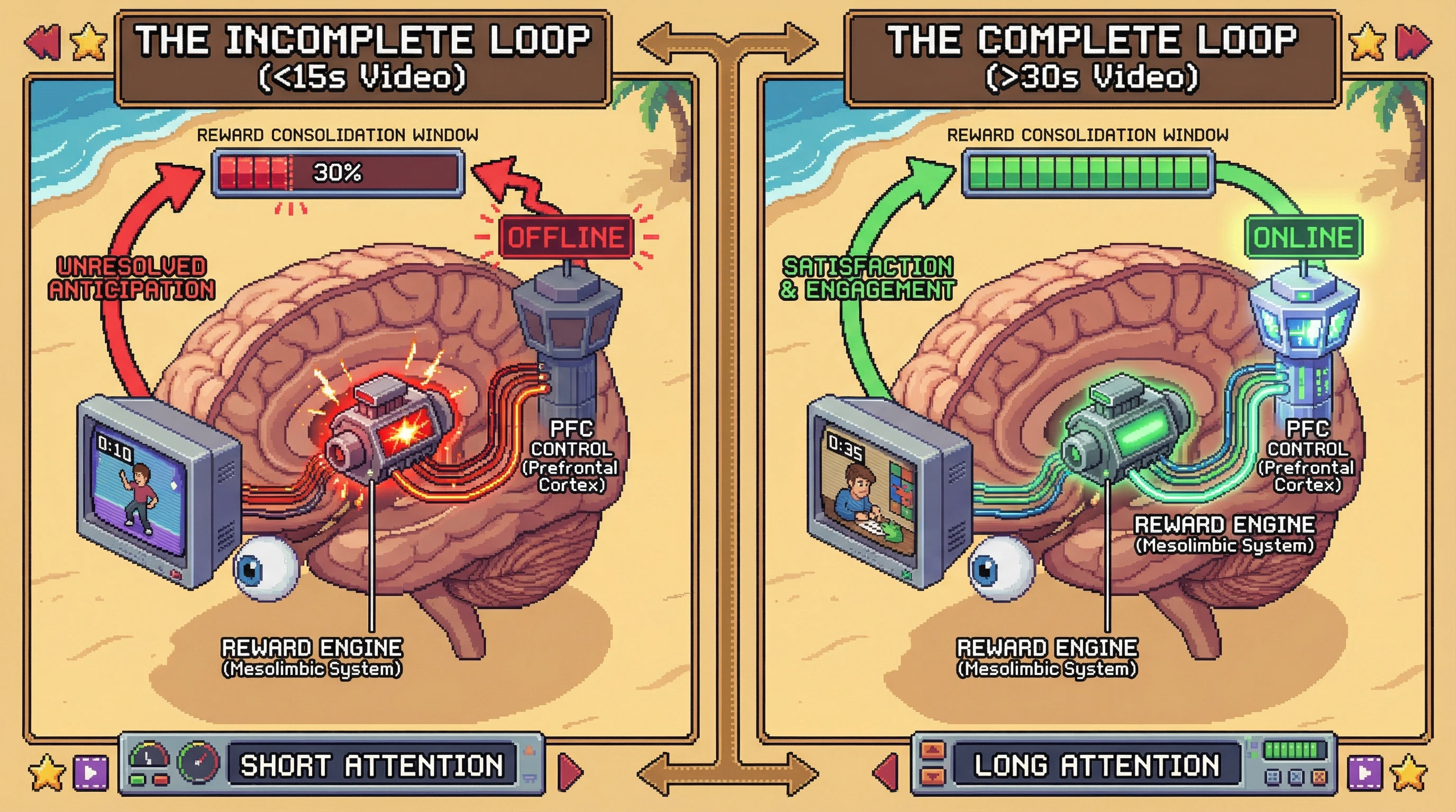 Infographic for: The Incomplete Loop Hypothesis: Short-Form Video Duration as a Structural Driver of Problematic Social Media Use (PSMU)