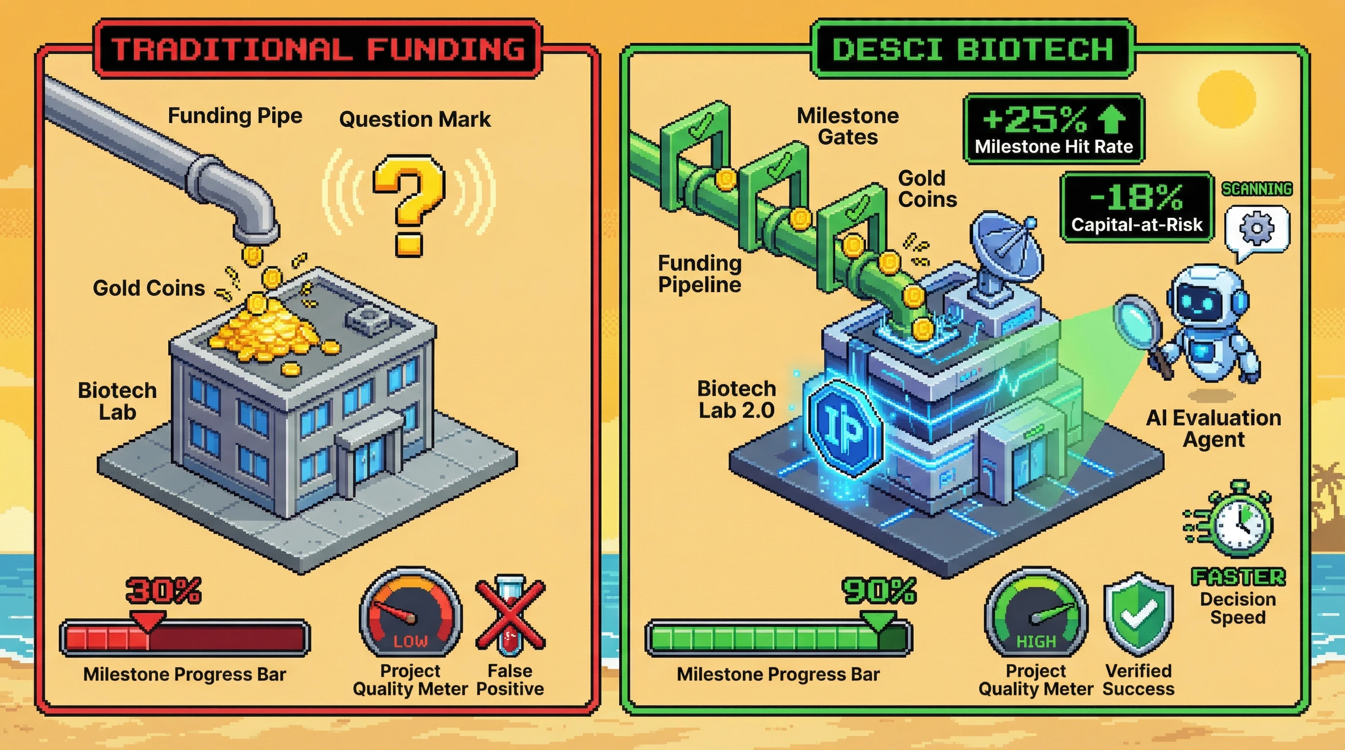 Infographic for: Hypothesis (2026-03-26) [S4/5] [Technical + Investor]: Biotech IP tokenization with reproducibility scoring can improve early-stage capital allocation