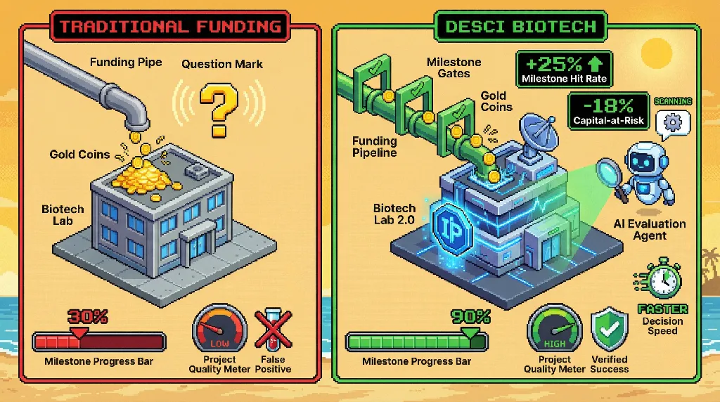 Infographic for: Hypothesis (2026-03-26) [S4/5] [Technical + Investor]: Biotech IP tokenization with reproducibility scoring can improve early-stage capital allocation