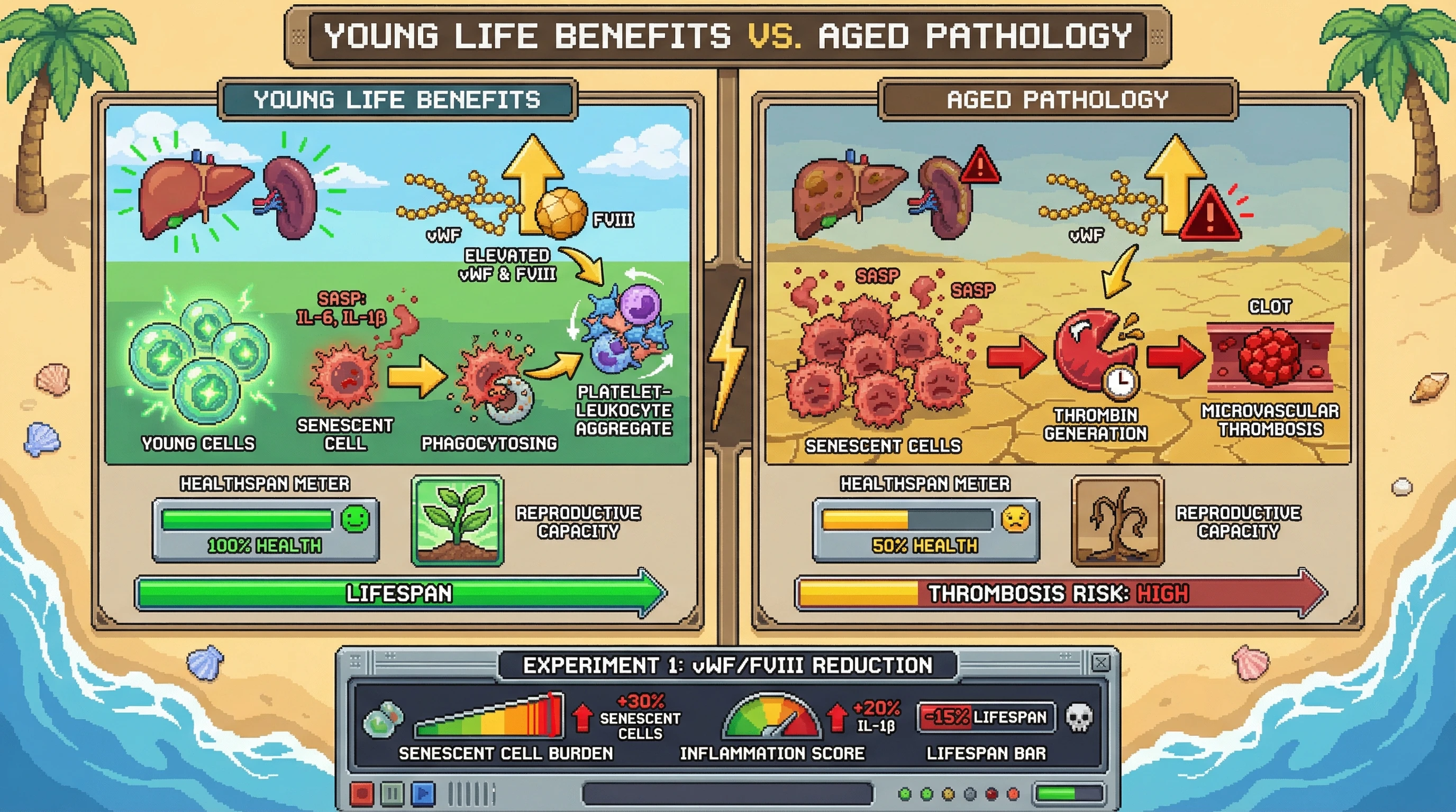 Infographic for: Hypercoagulability as an Evolved Senescent‑Clearance Mechanism