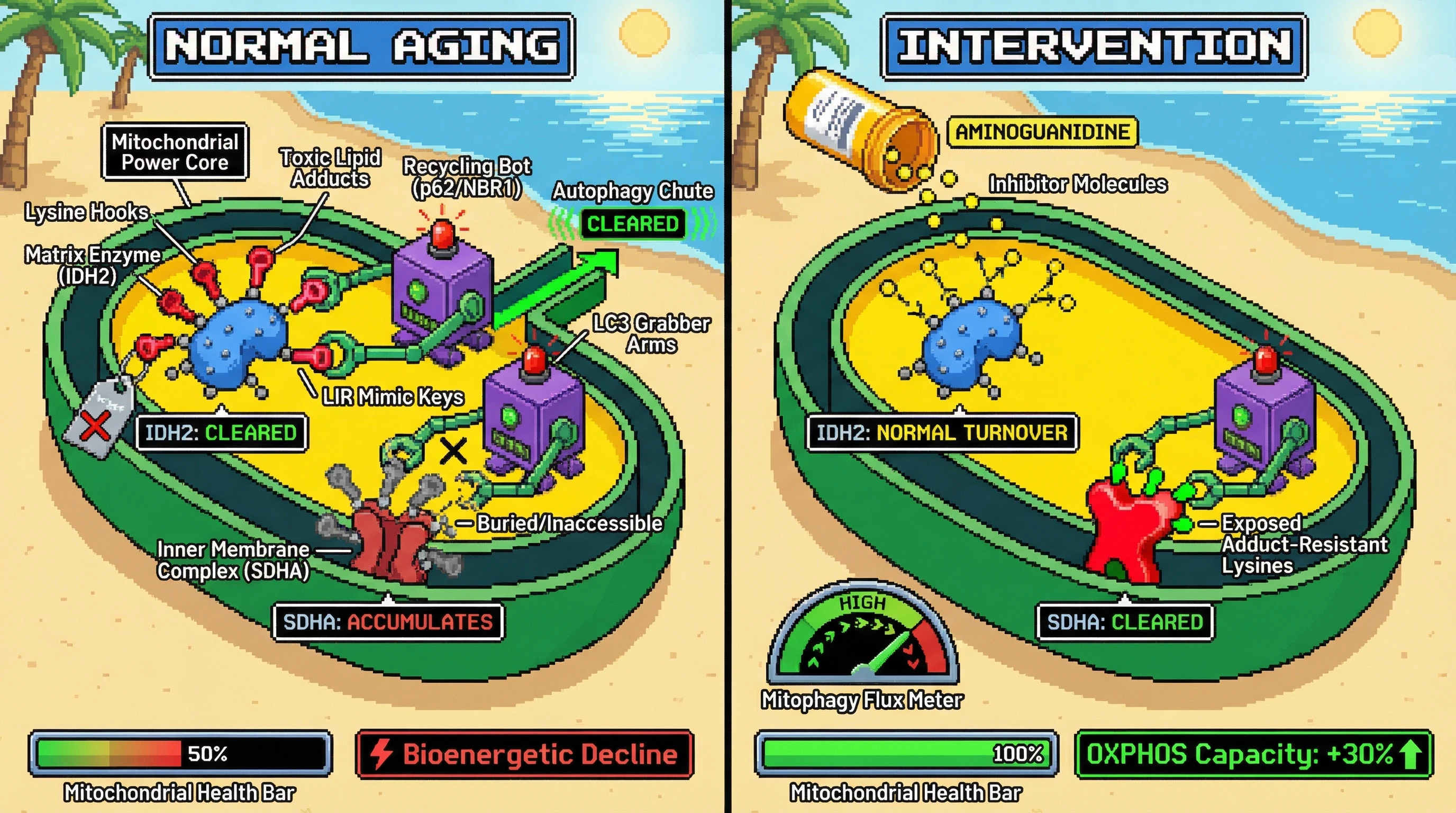 Infographic for: Adduct-Induced LIR Mimicry Governs the Hierarchical Selectivity of Mitochondrial Autophagy