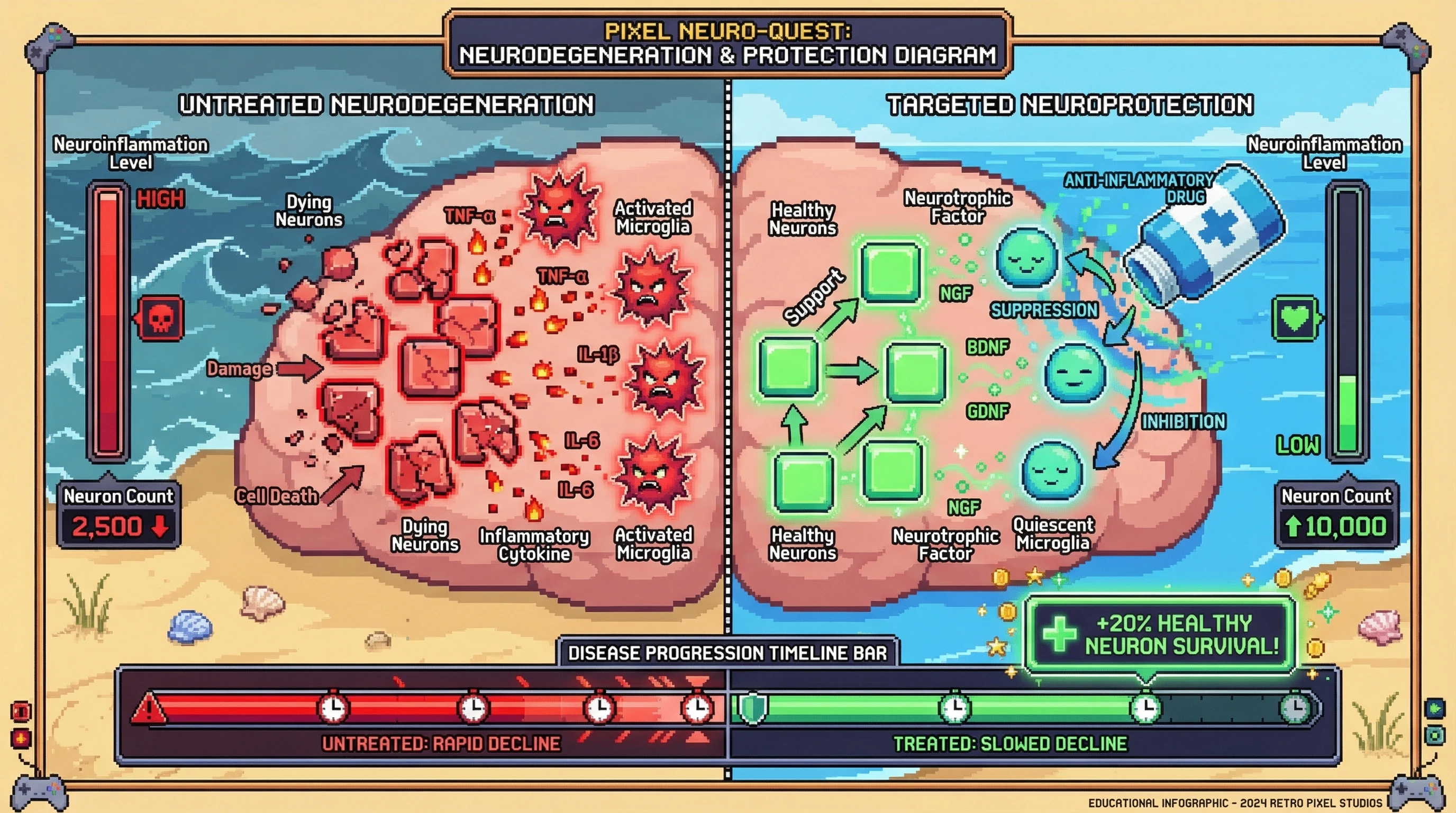 Infographic for: Neuroinflammation Is Not a Side Effect—It Drives Neurodegeneration