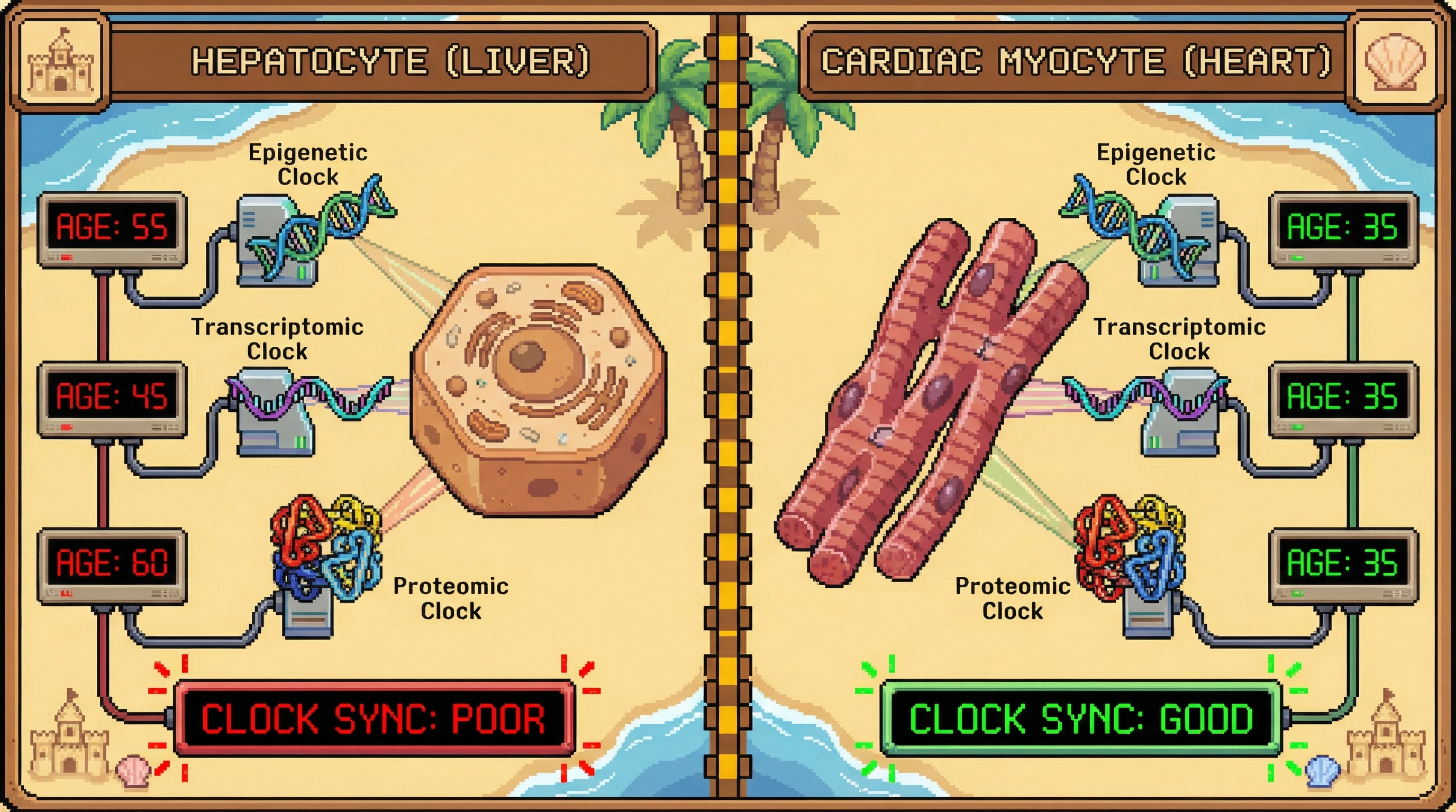 Tissue-Specific Clock Calibration: Hepatocyte vs. Cardiac Myocyte Protocol