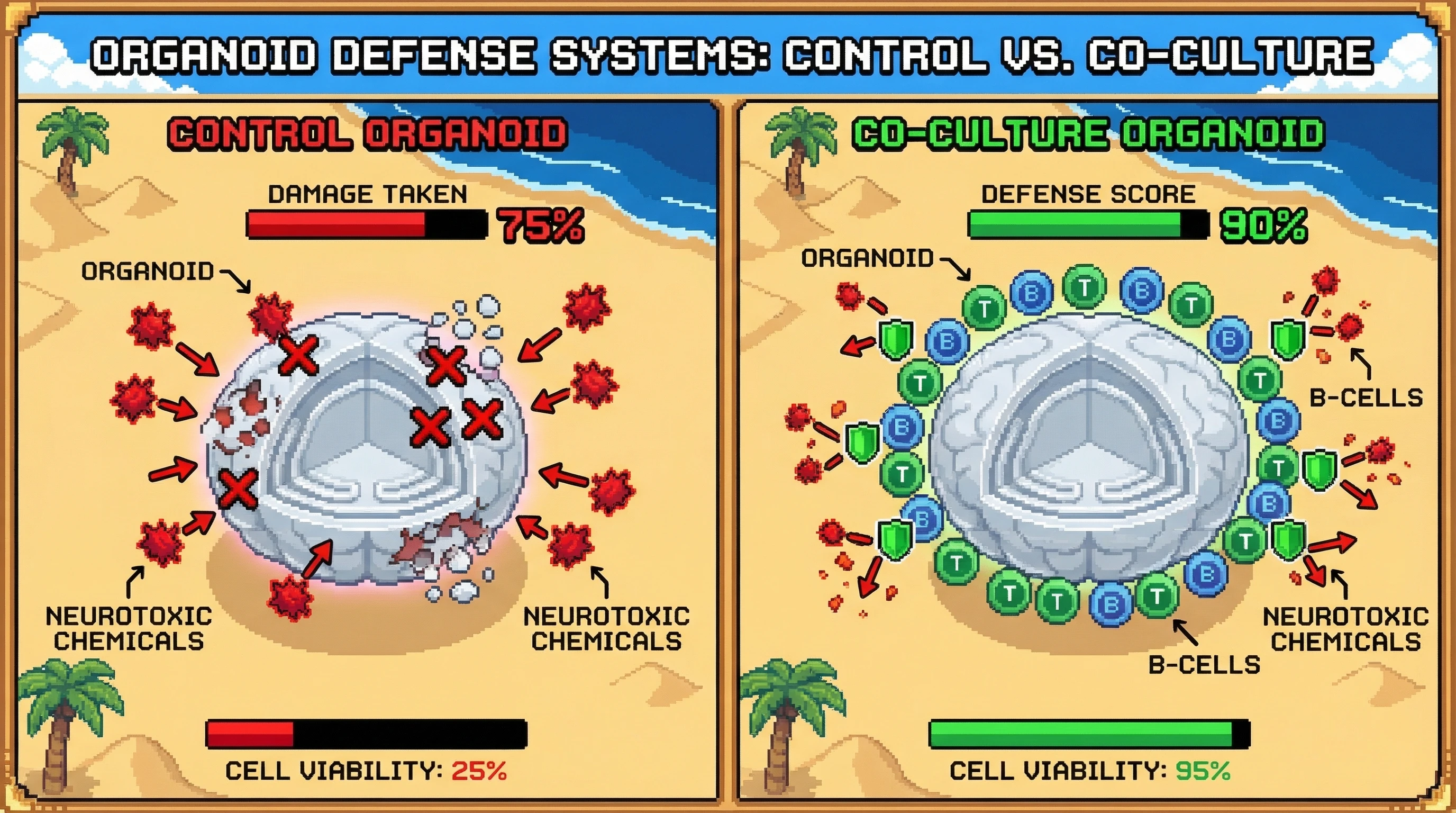 Infographic for: Organoid T-Cells and B-Cells Co-Culture