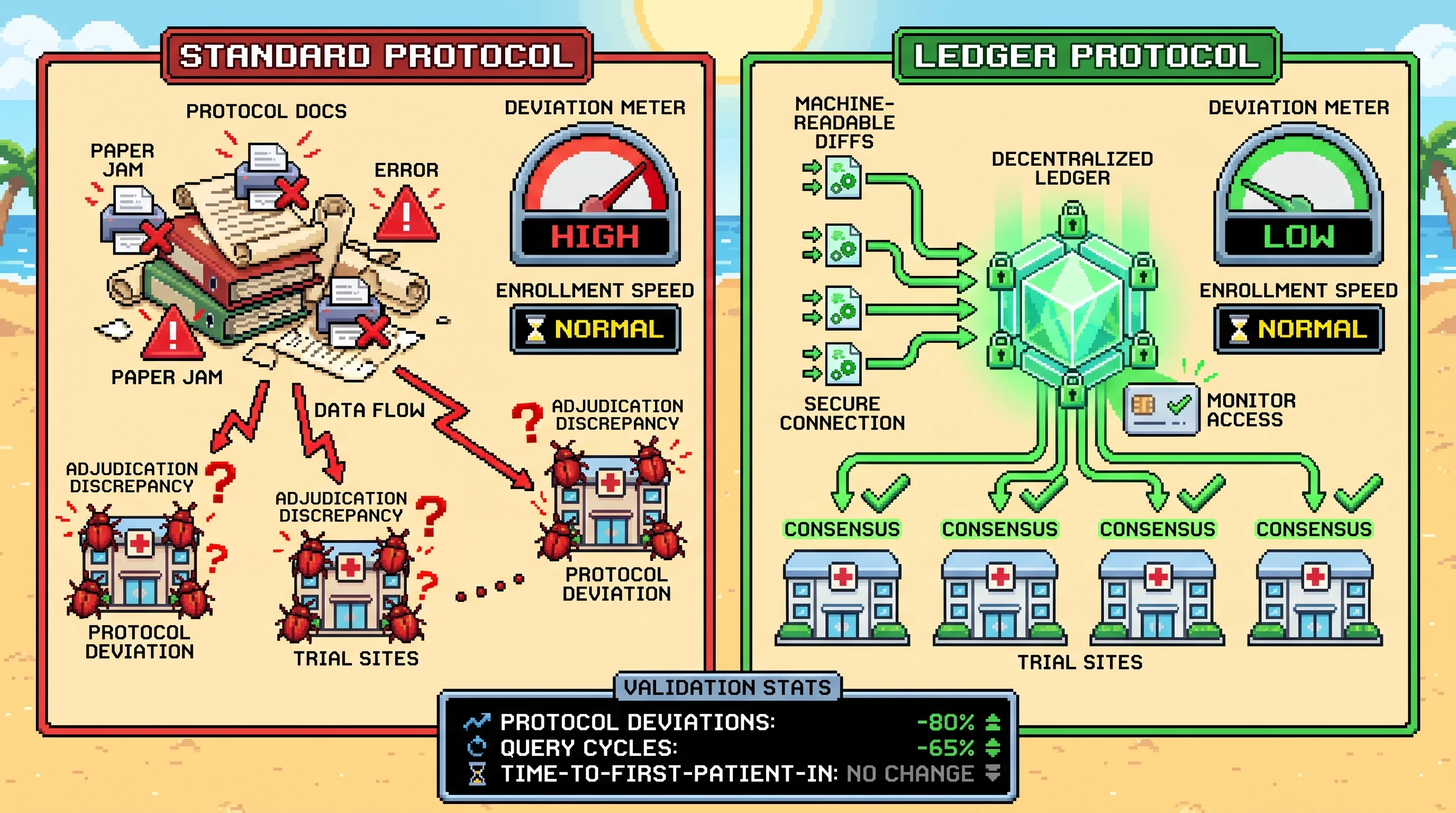 Infographic for: Protocol-diff audit trails will reduce autoimmune trial deviations without slowing enrollment