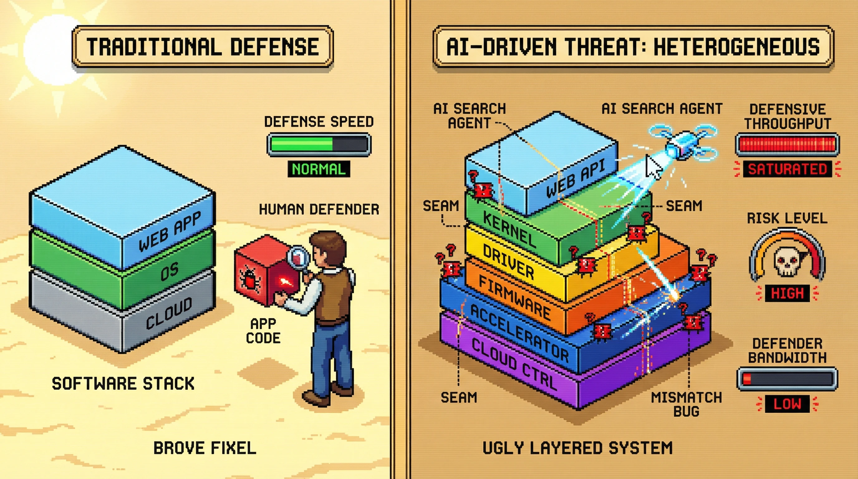 Infographic for: AI Cybersecurity Is No Longer Just a Software Problem