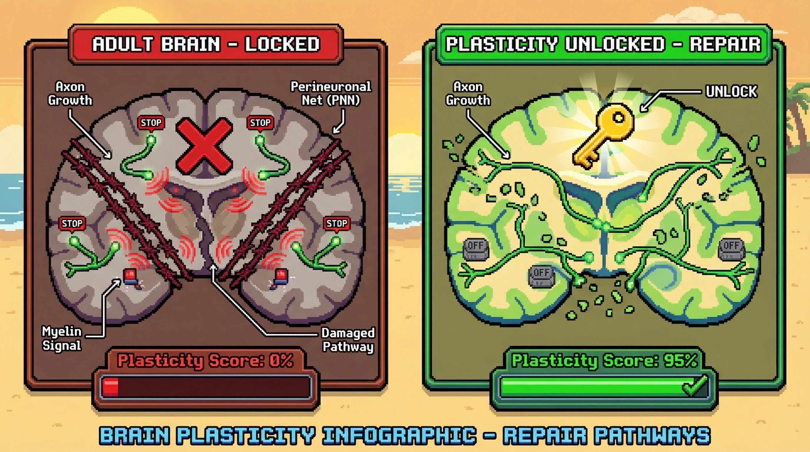 Infographic for: Your Brain Locks Its Own Doors—Heres Where We Find the Keys