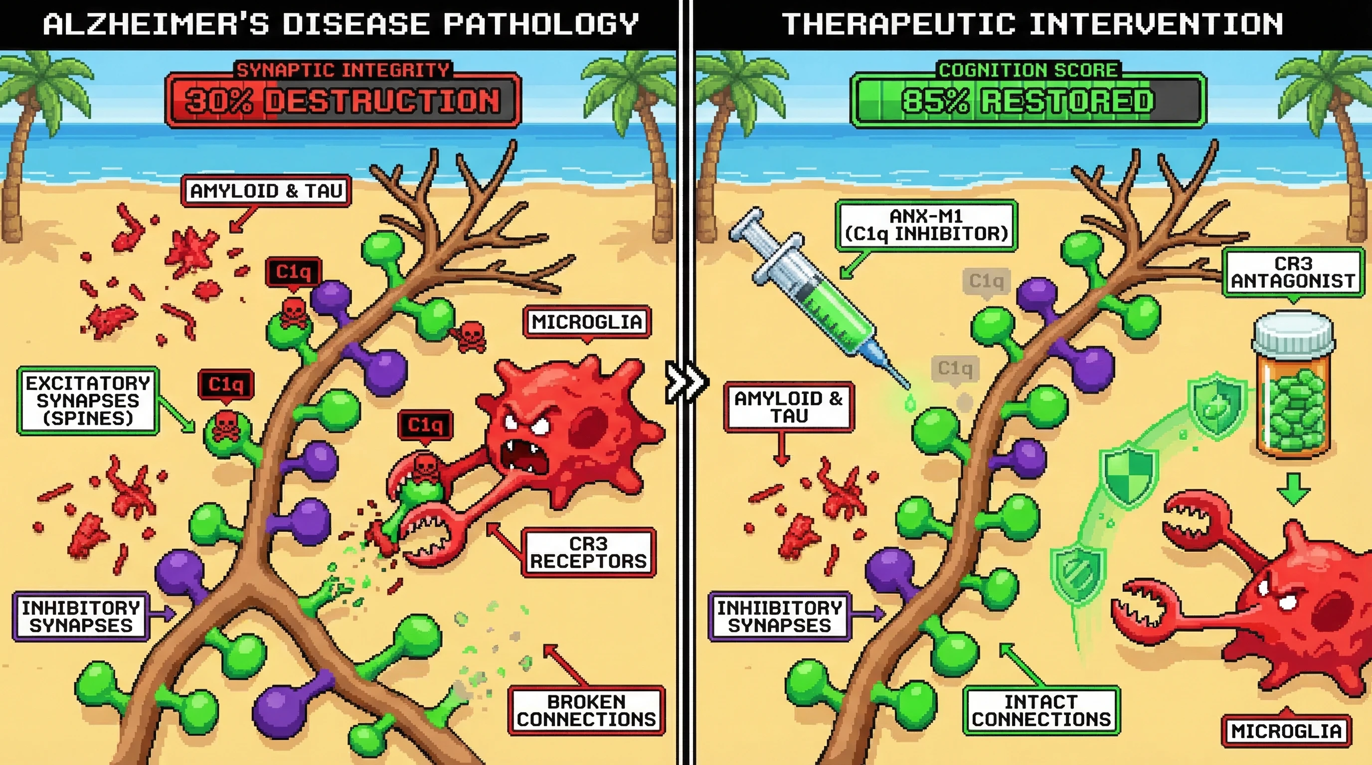 Infographic for:  Complement Overactivation On Alzheimer's Disease