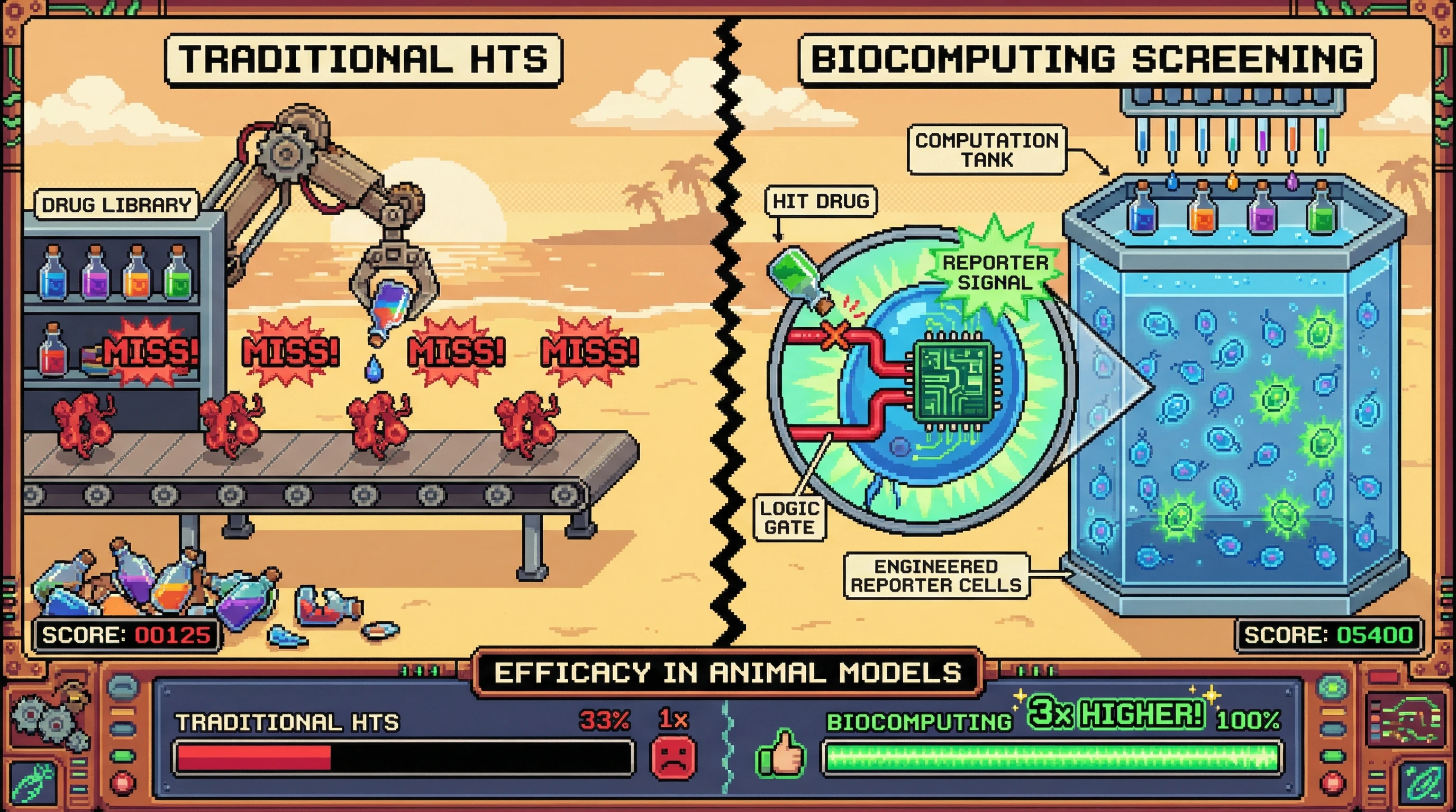 Infographic for: Biocomputing With Engineered Cells Will Solve Problems Silicon Can't — Starting With Drug Screening