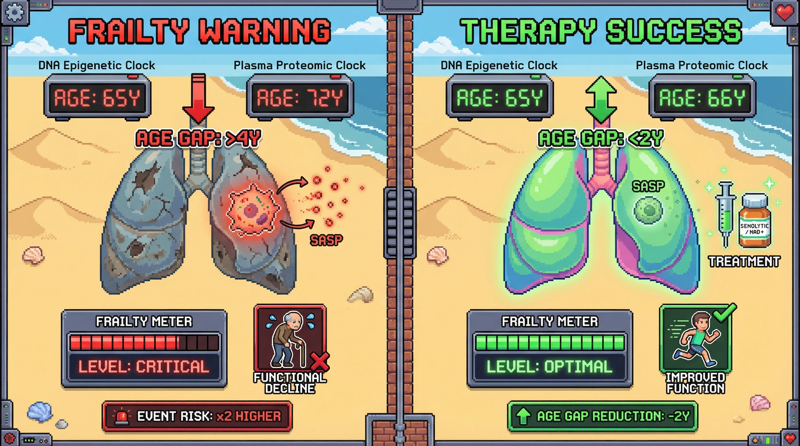 Infographic for: Inter‑Omics Age Discordance as a Predictive Biomarker of Organ‑Specific Frailty and a Target for Synchronizing Biological Clocks