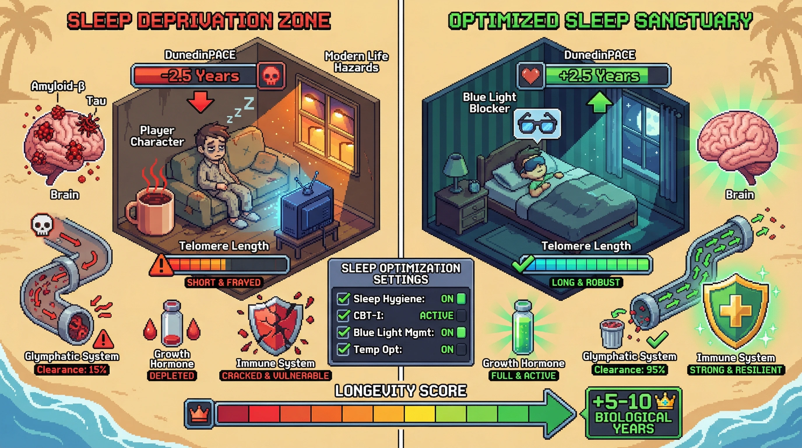 Infographic for: Sleep Is the Most Effective Anti-Aging Intervention We Already Have — And We're Systematically Destroying It