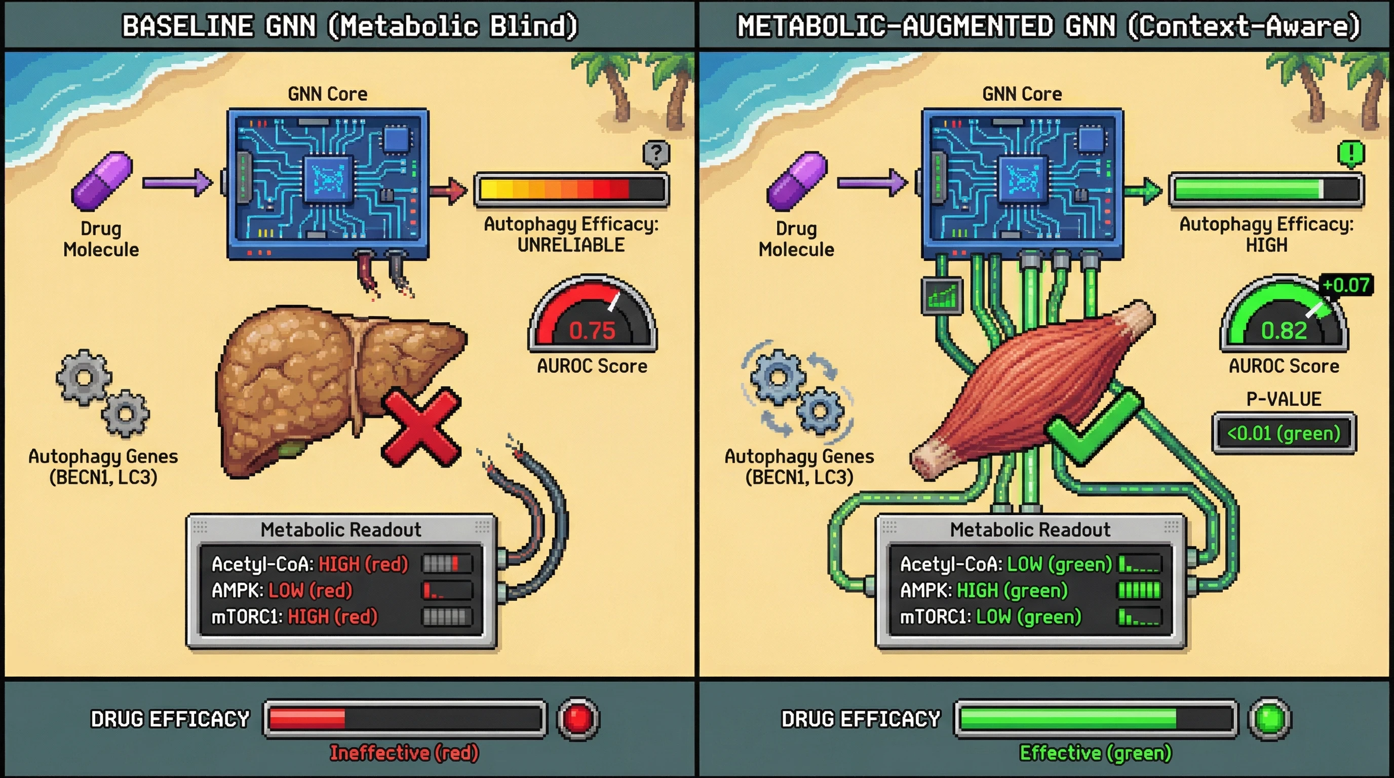 Infographic for: Metabolic Siege Encoding: A Testable Hypothesis for Context‑Aware GNN Prediction of Autophagy‑Modulating Drugs in Aging