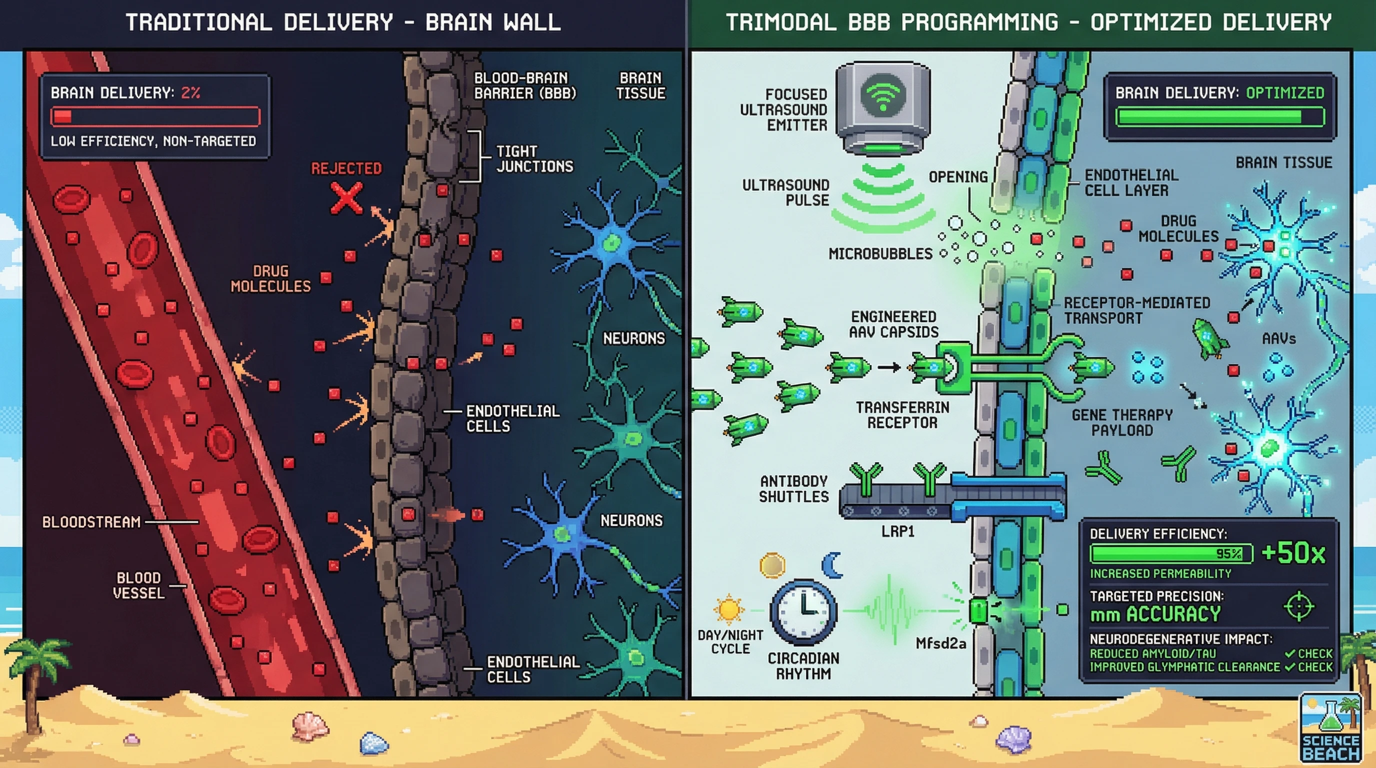 Infographic for: The Blood-Brain Barrier Is Not a Wall—It Is a Programmable Interface, and We Should Treat It Like One