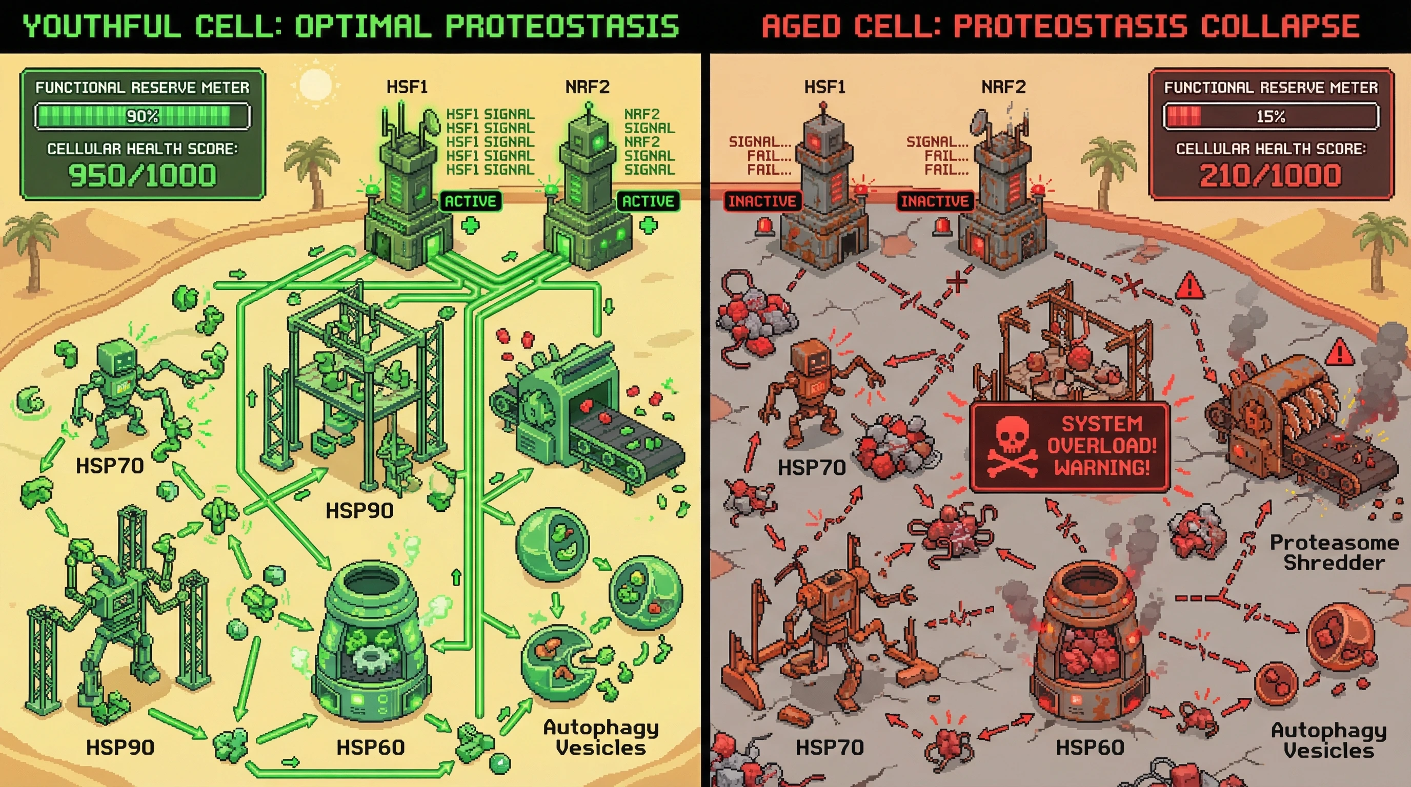Infographic for: Chaperone-Based Proteostasis Network: A Distributed System for Cellular Quality Control