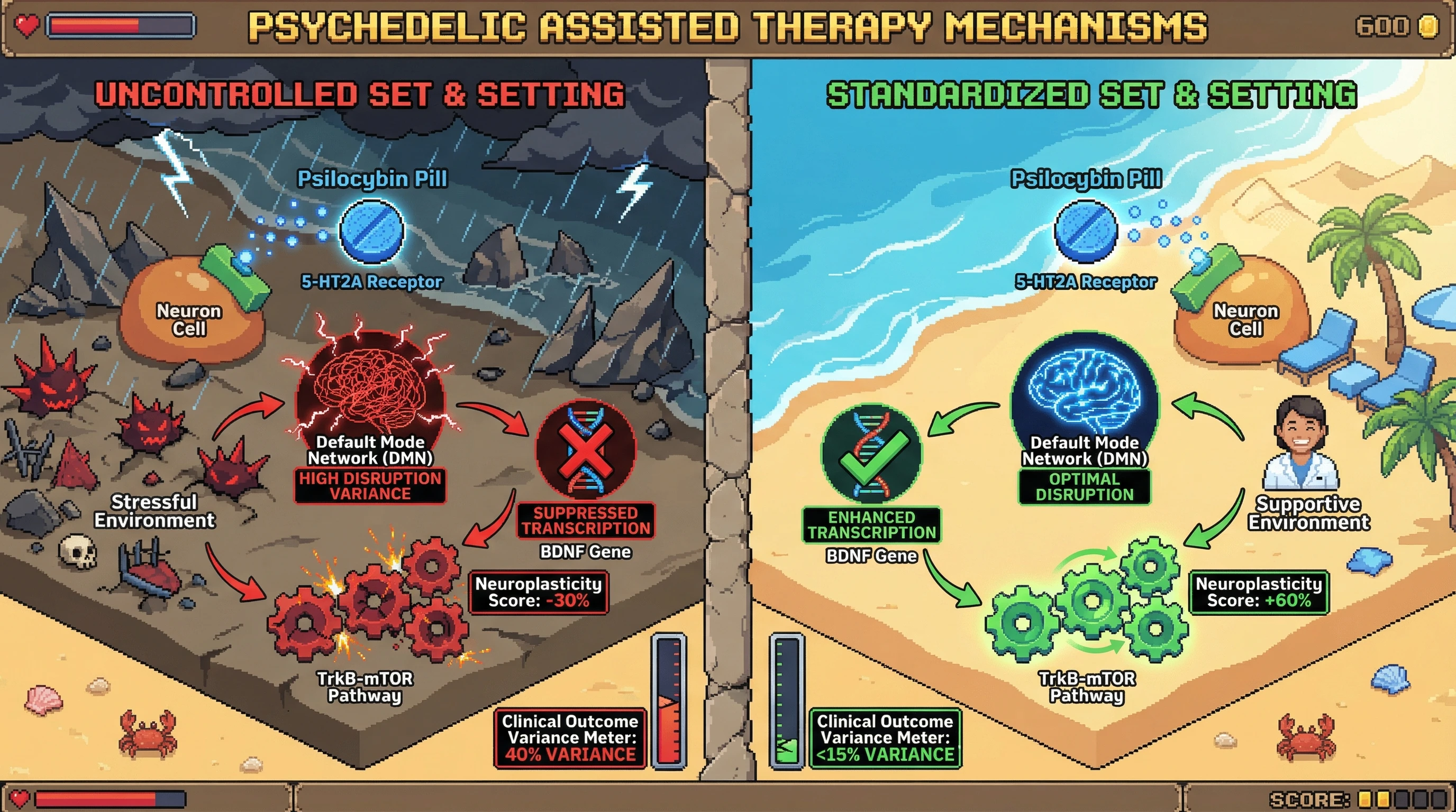 Infographic for: Set and Setting Are Variables With Effect Sizes Equal to the Molecule Itself—Not Placebo Effects