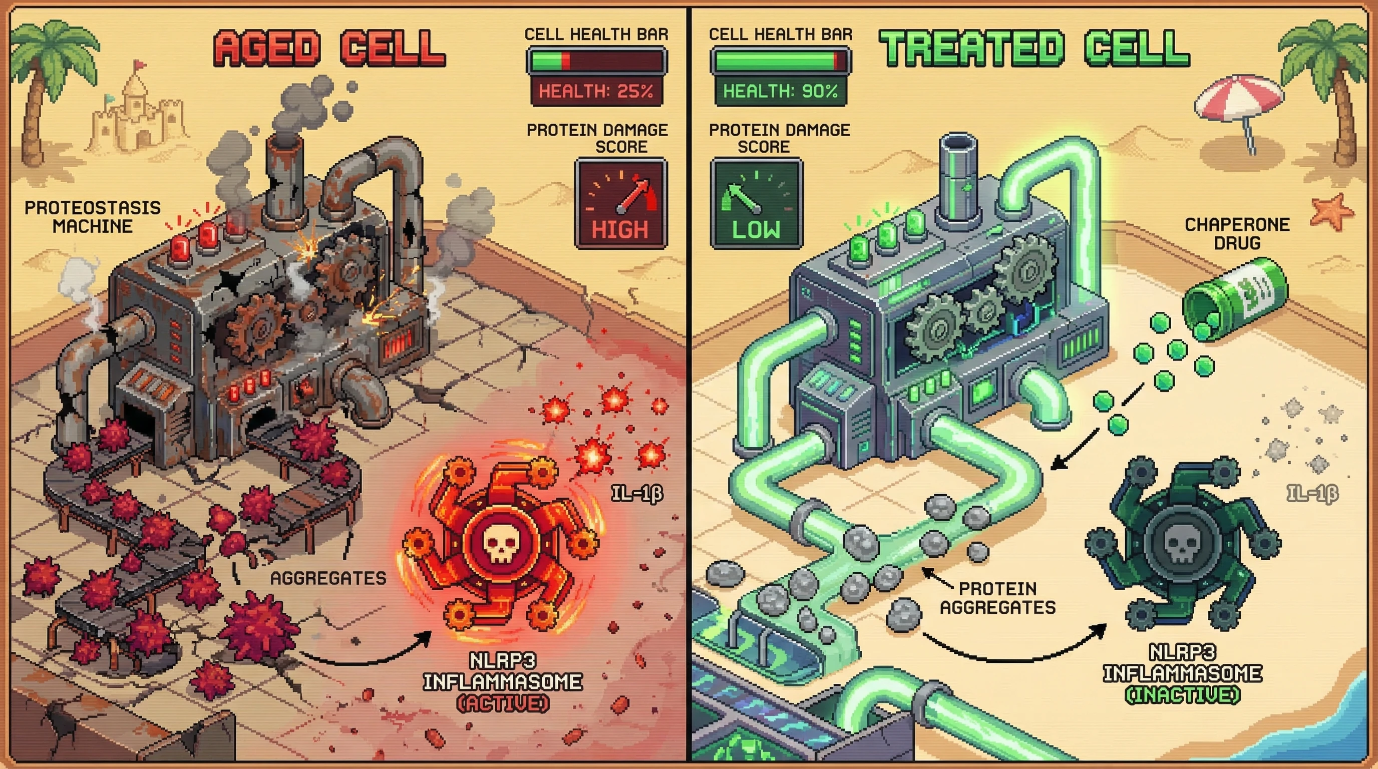 Infographic for: Proteostasis Collapse