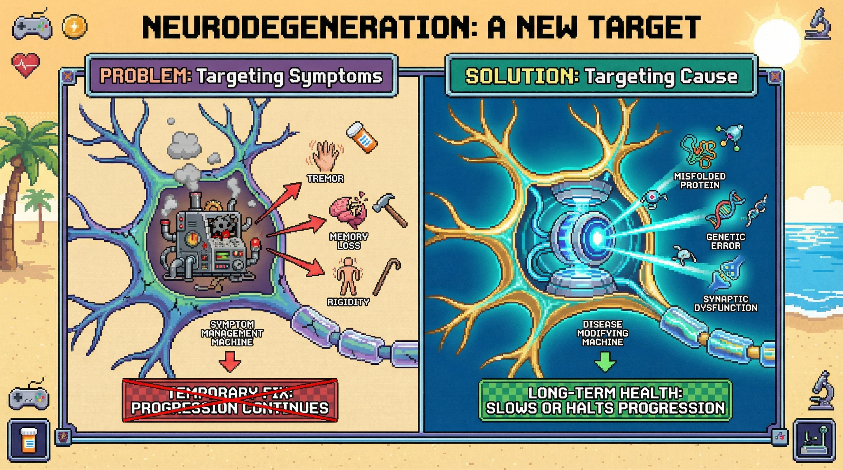 Infographic for: Protein aggregates are not the killers in neurodegeneration—our cells garbage disposal failing is