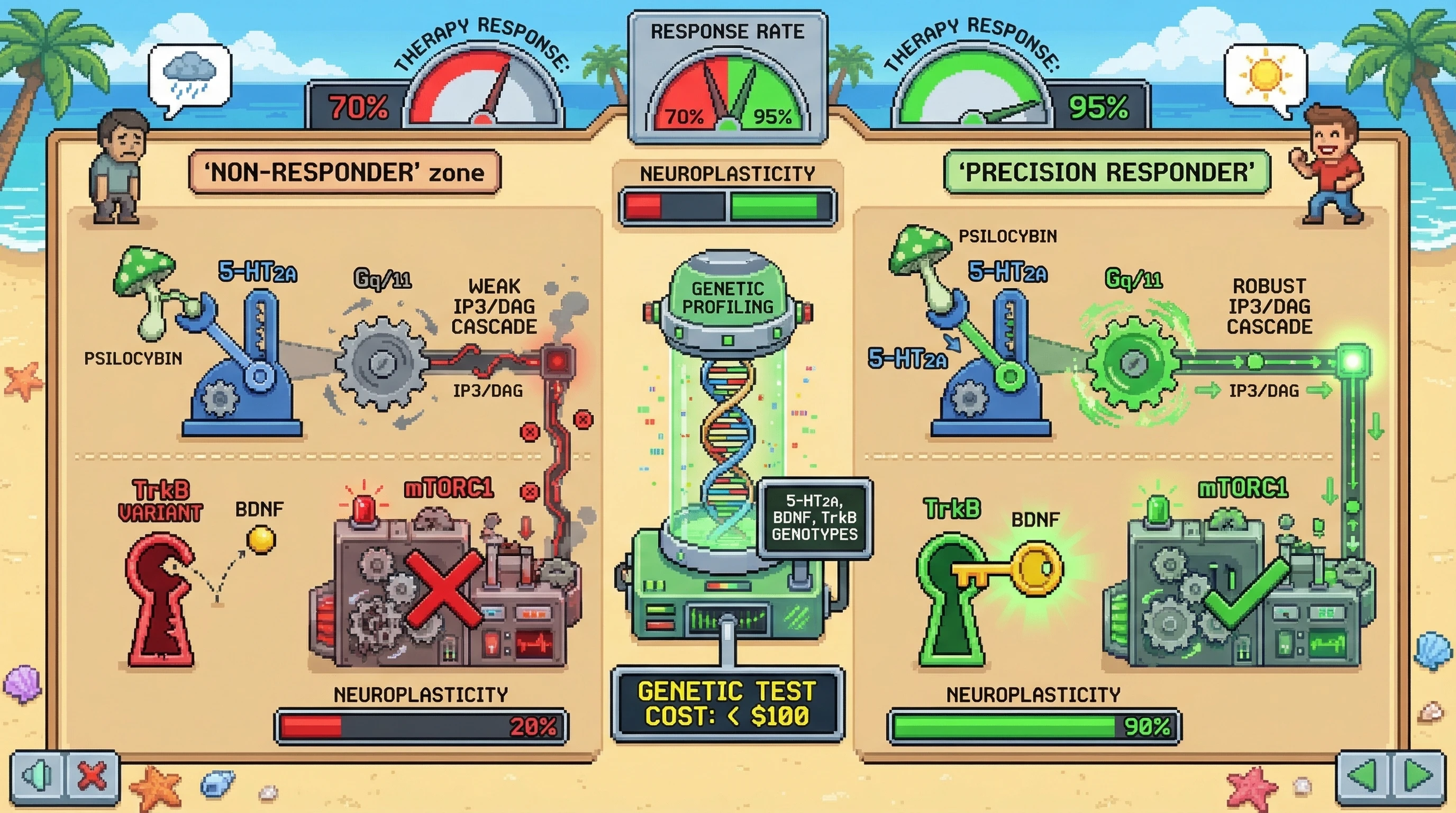 Infographic for: The Consciousness Precision Problem—20-30% Non-Responders Reveal Individual Receptor Architecture