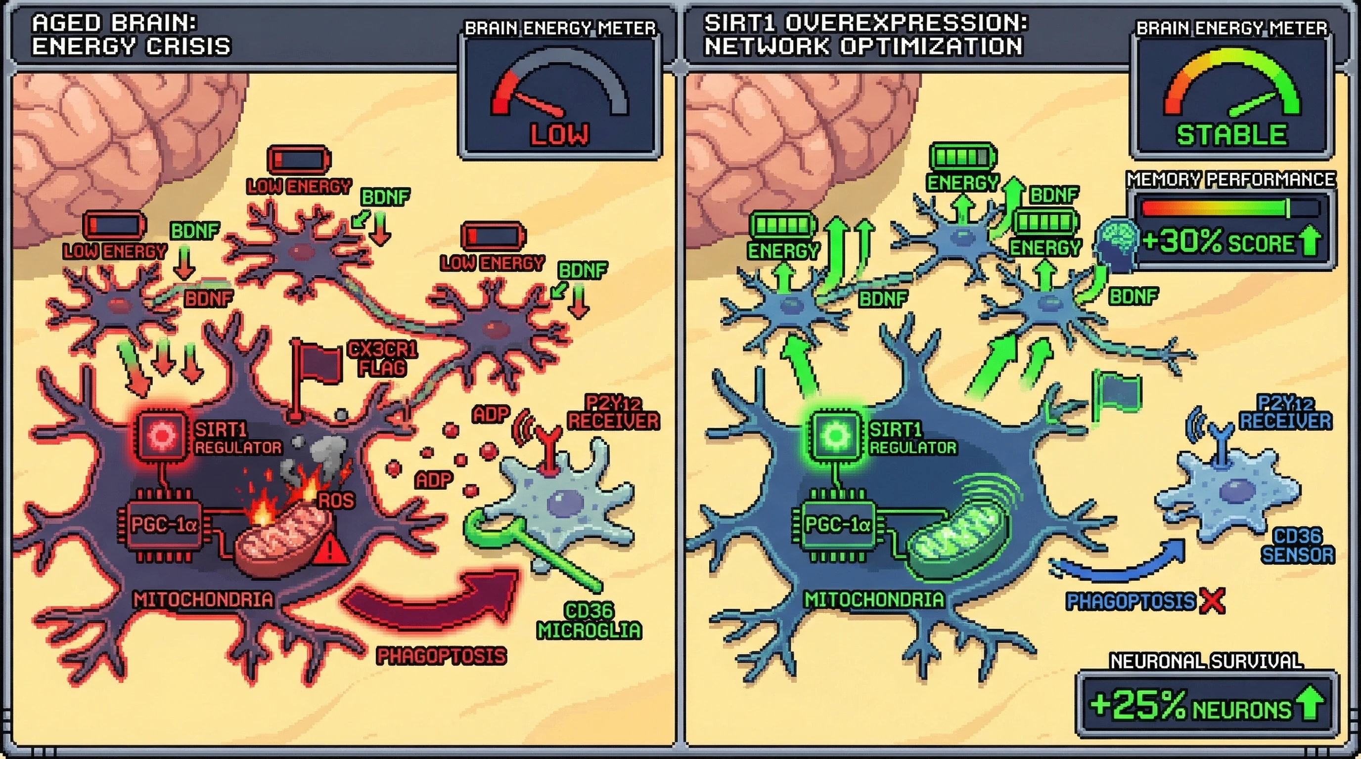 Infographic for: Phagoptosis-Driven Neuronal Eviction as an Adaptive Metabolic Reallocation Mechanism in Brain Aging: A Testable Model of CD36-Mediated Selective Pruning
