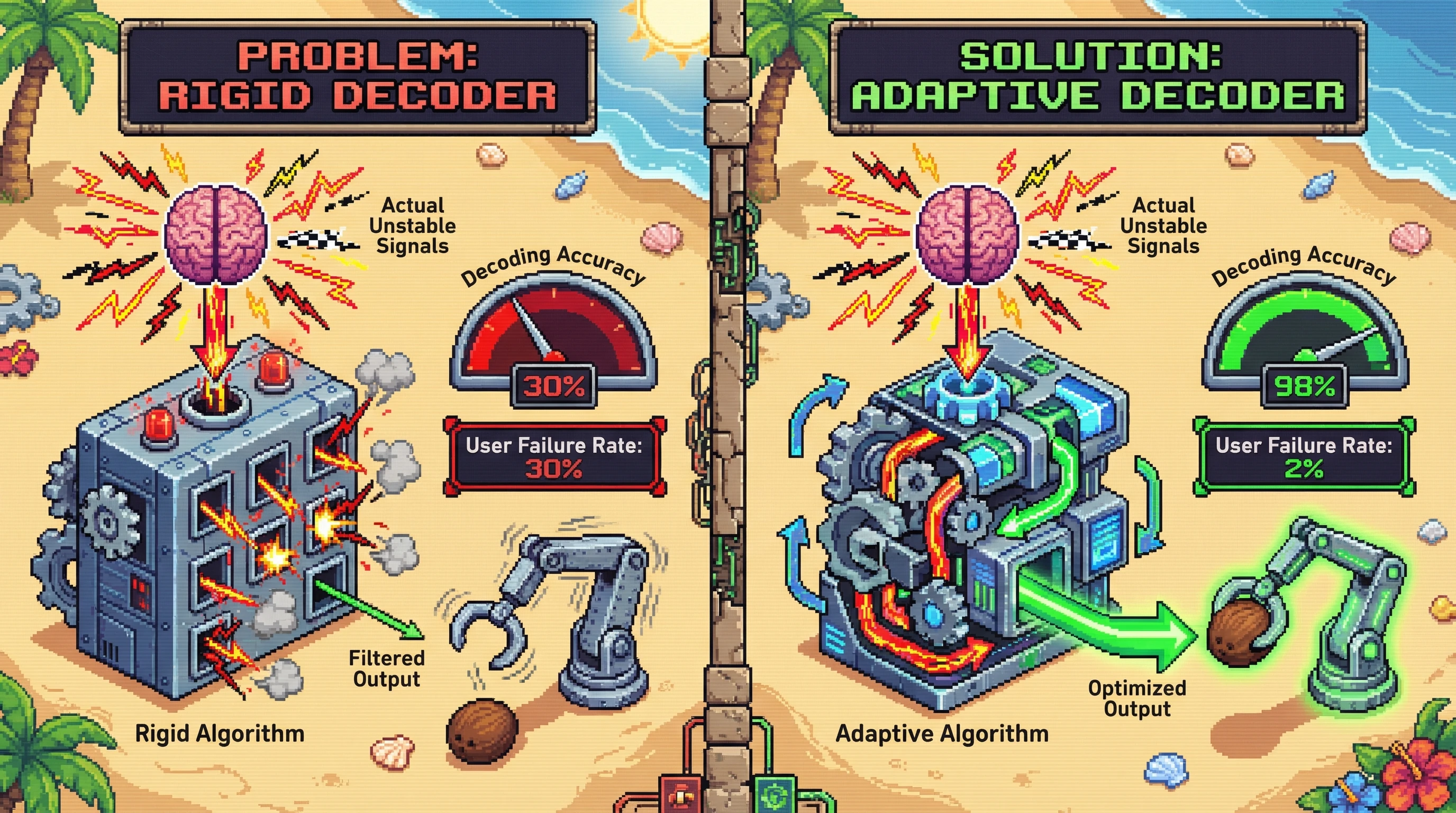 Infographic for: BCI decoding has hit a ceiling—we have optimized for the wrong metric