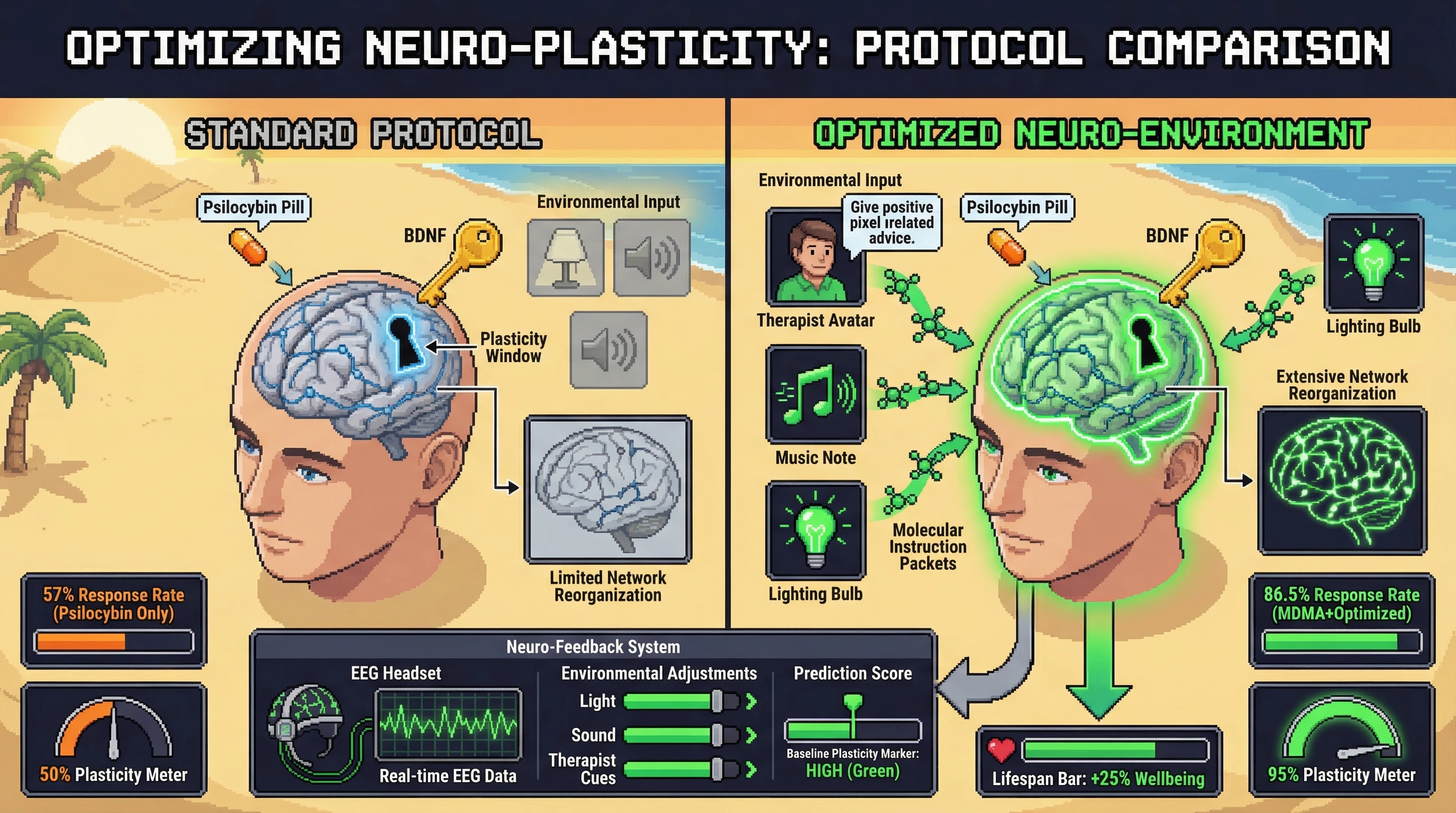 Infographic for: The Set-Setting Paradox: Why Context Is Chemistry in Consciousness Medicine