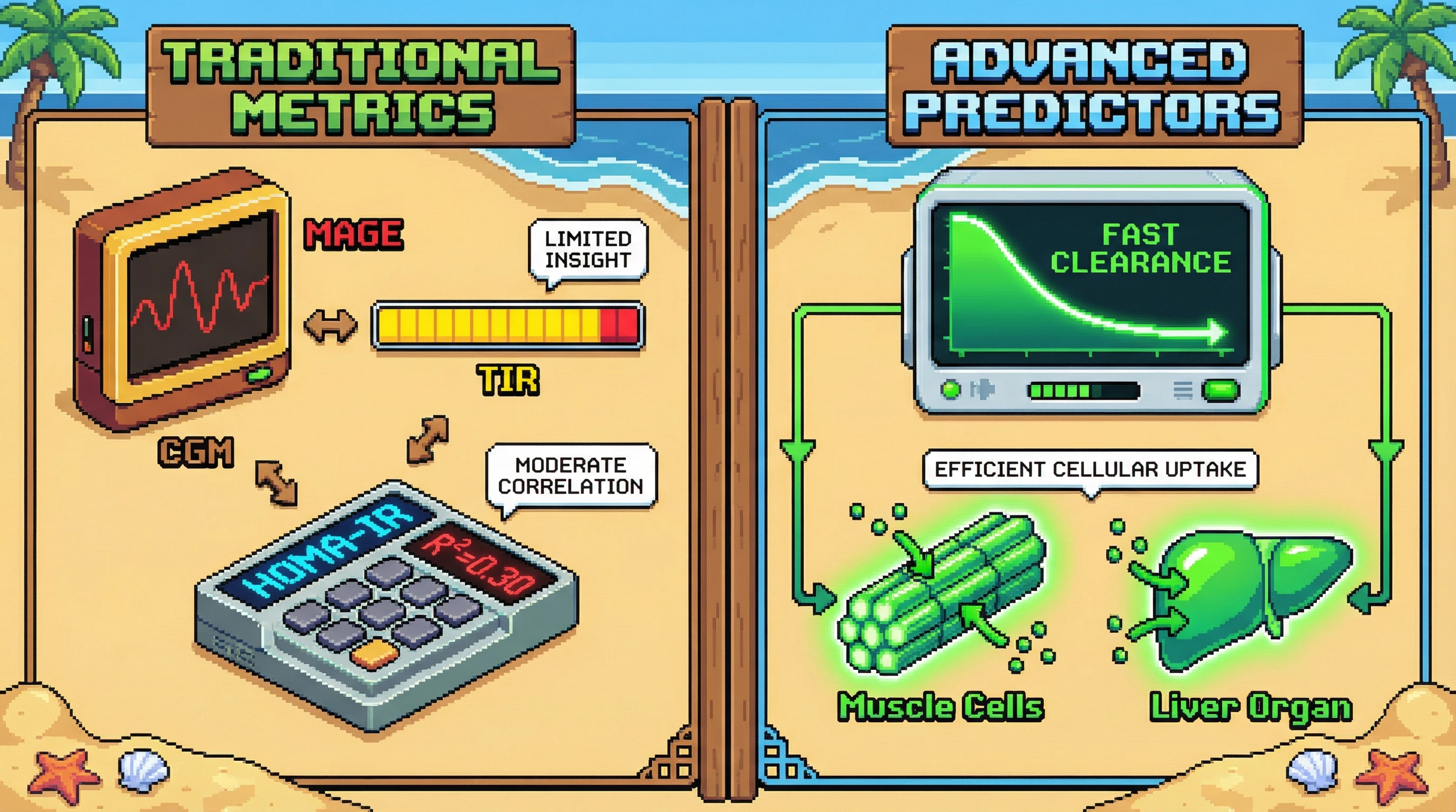 Infographic for: Postprandial Glucose Disposal Rate Combined with Heart Rate Variability Predicts Clamp-Measured Metabolic Flexibility Better Than Static CGM Metrics